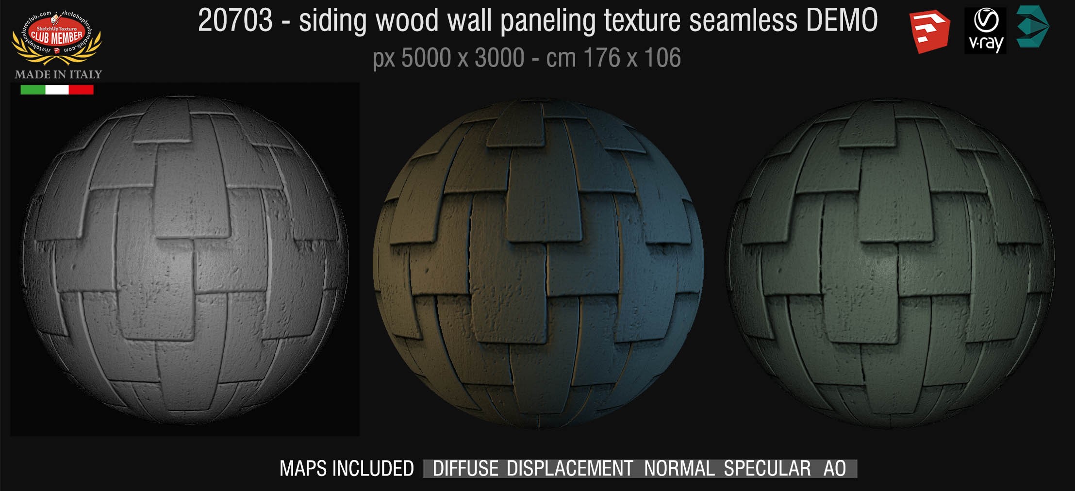 20703 Siding wood wall paneling texture DEMO