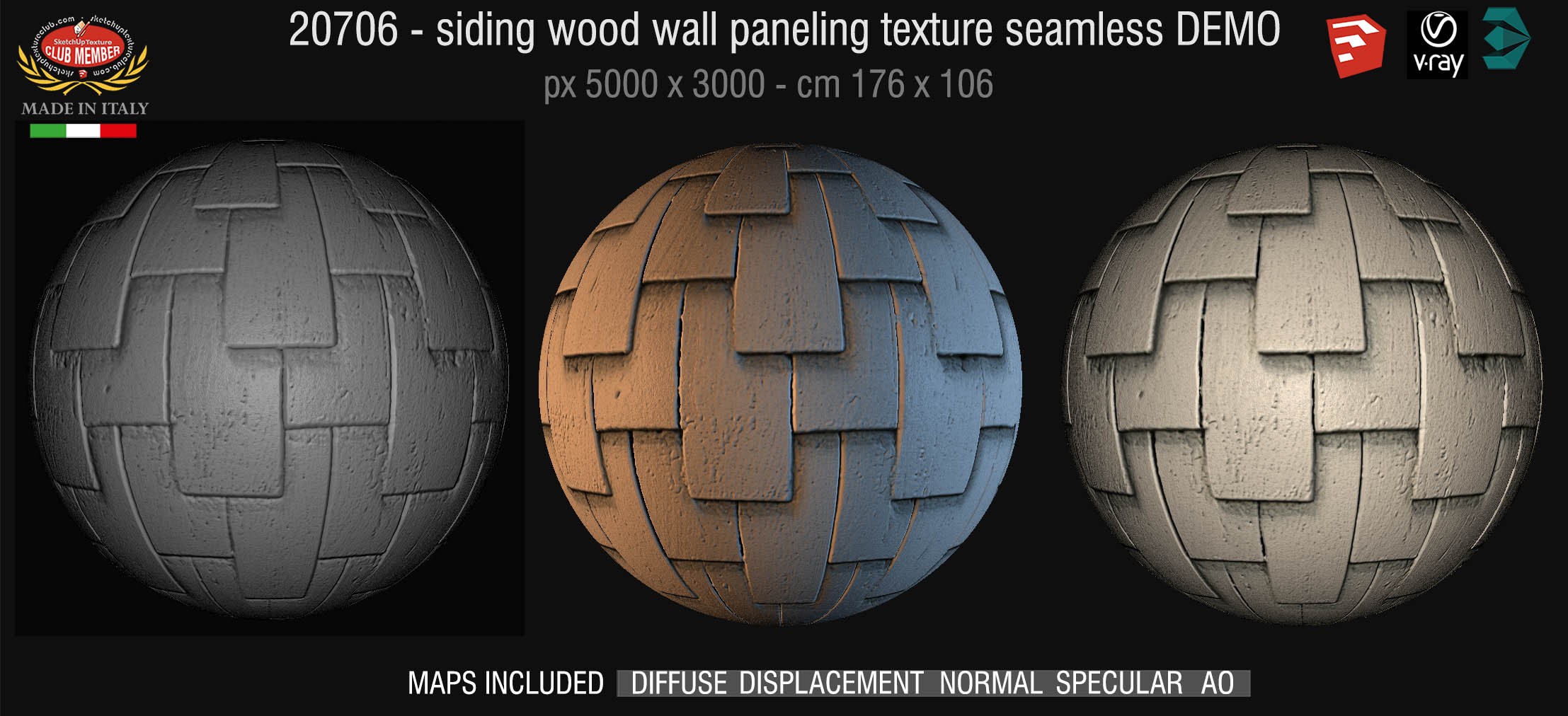 20706 Siding wood wall paneling texture DEMO