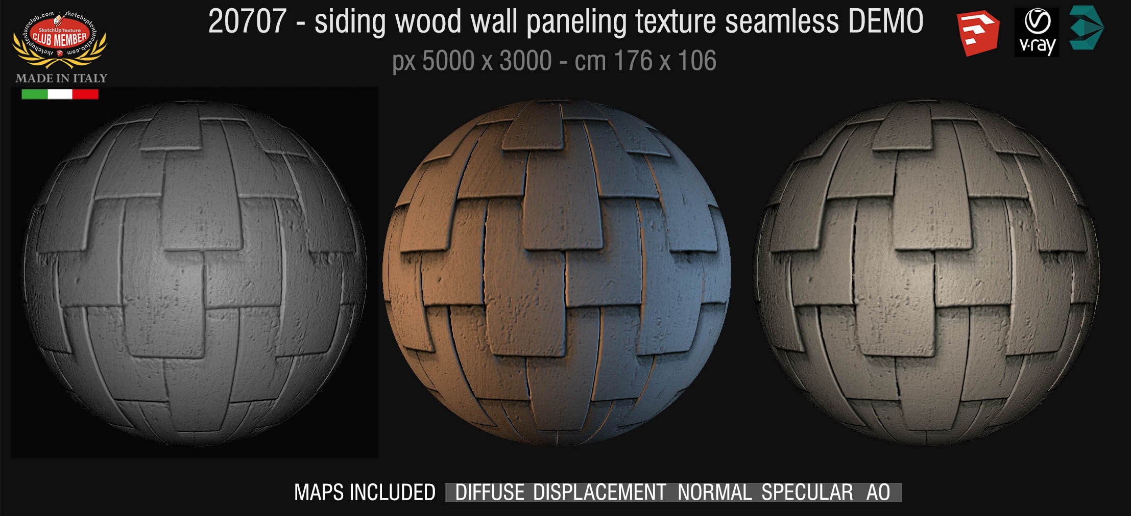 20707 Siding wood wall paneling texture DEMO