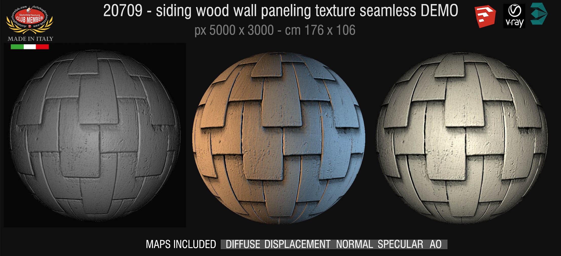 20709 Siding wood wall paneling texture DEMO