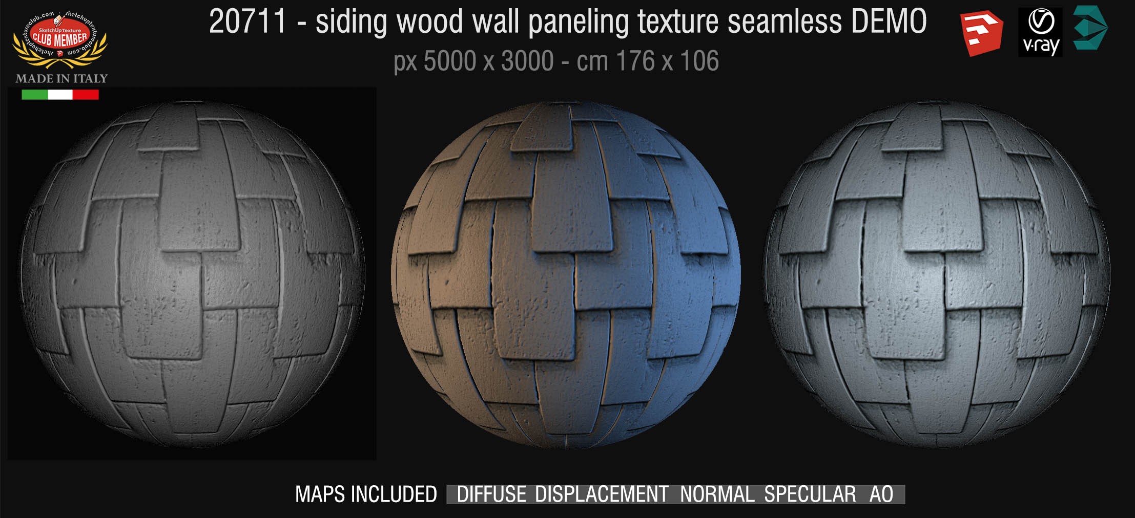 20711 Siding wood wall paneling texture DEMO