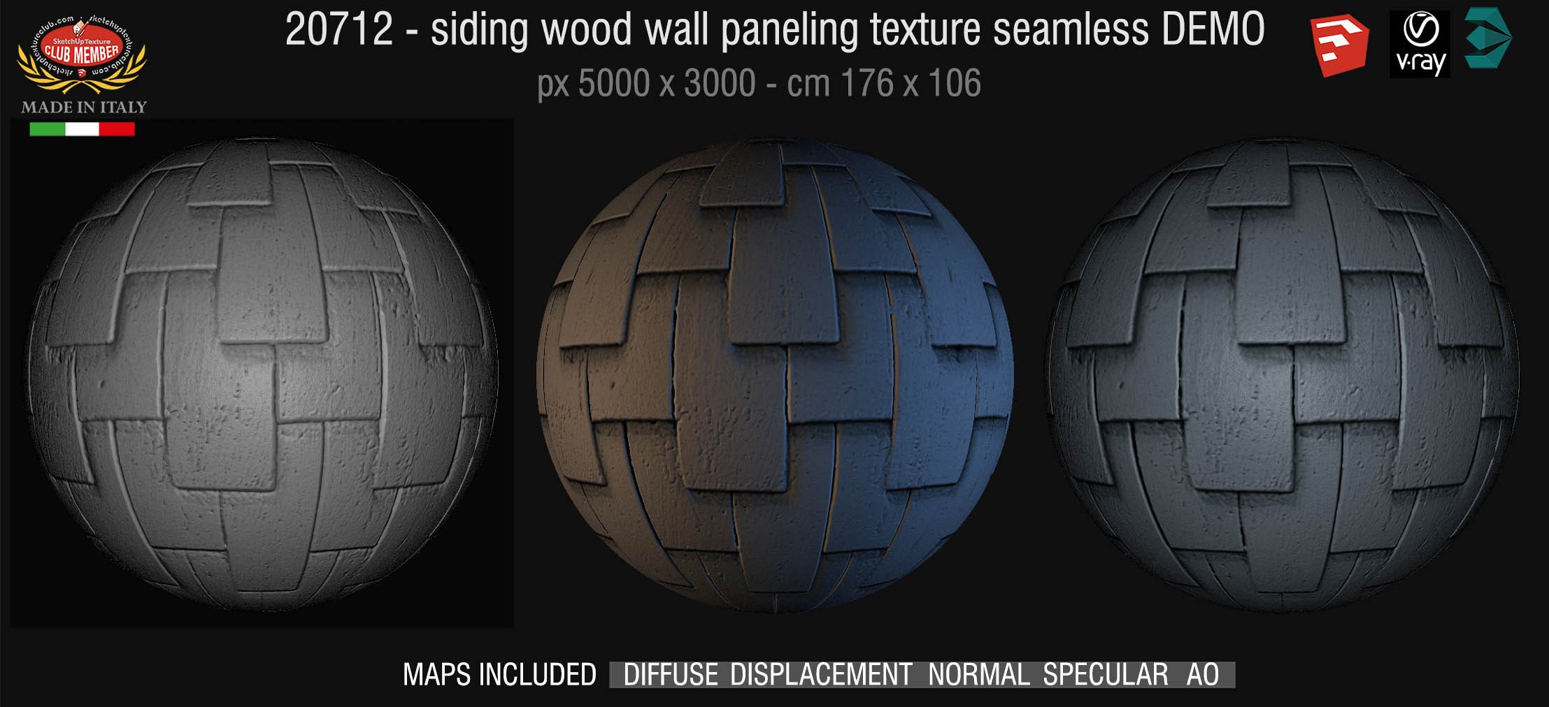 20712 Siding wood wall paneling texture DEMO