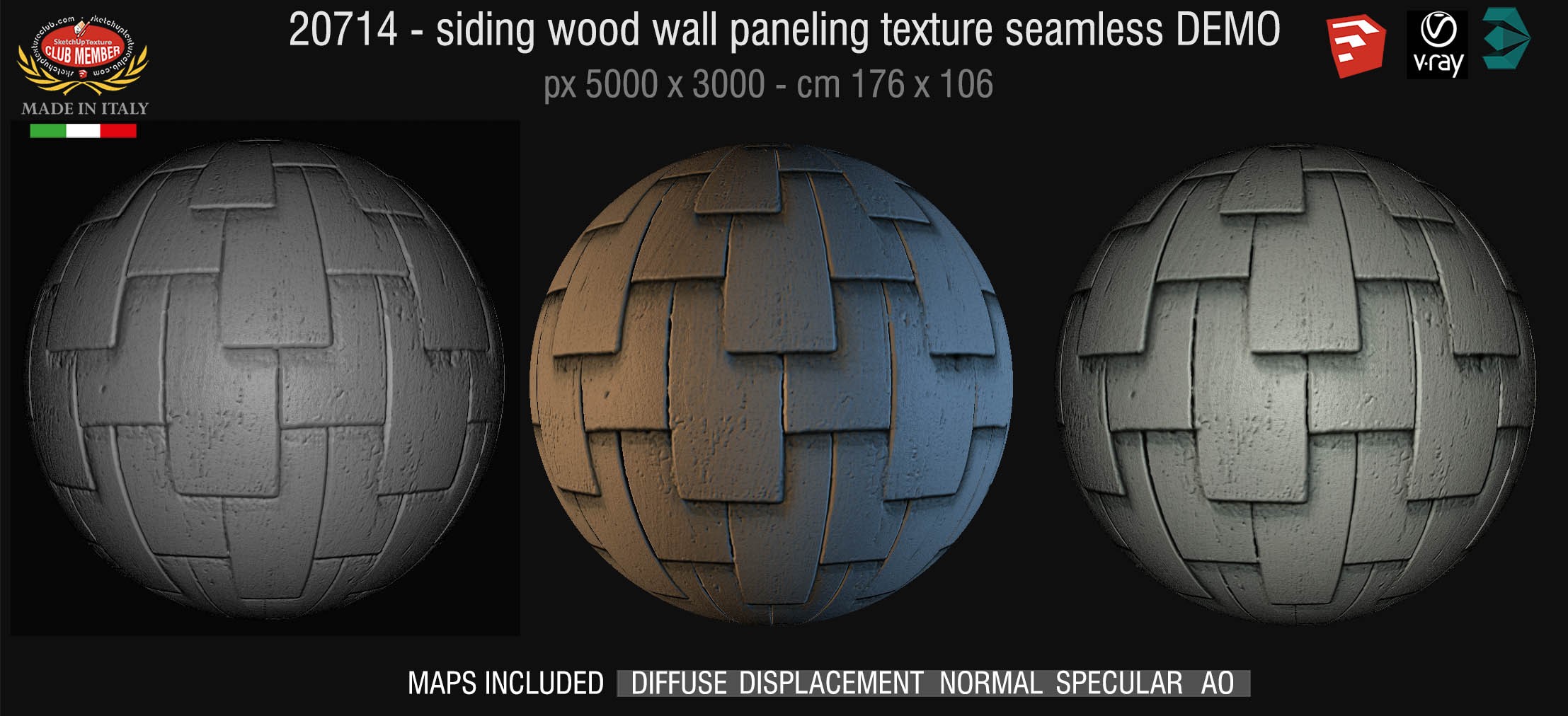 20714 Siding wood wall paneling texture DEMO