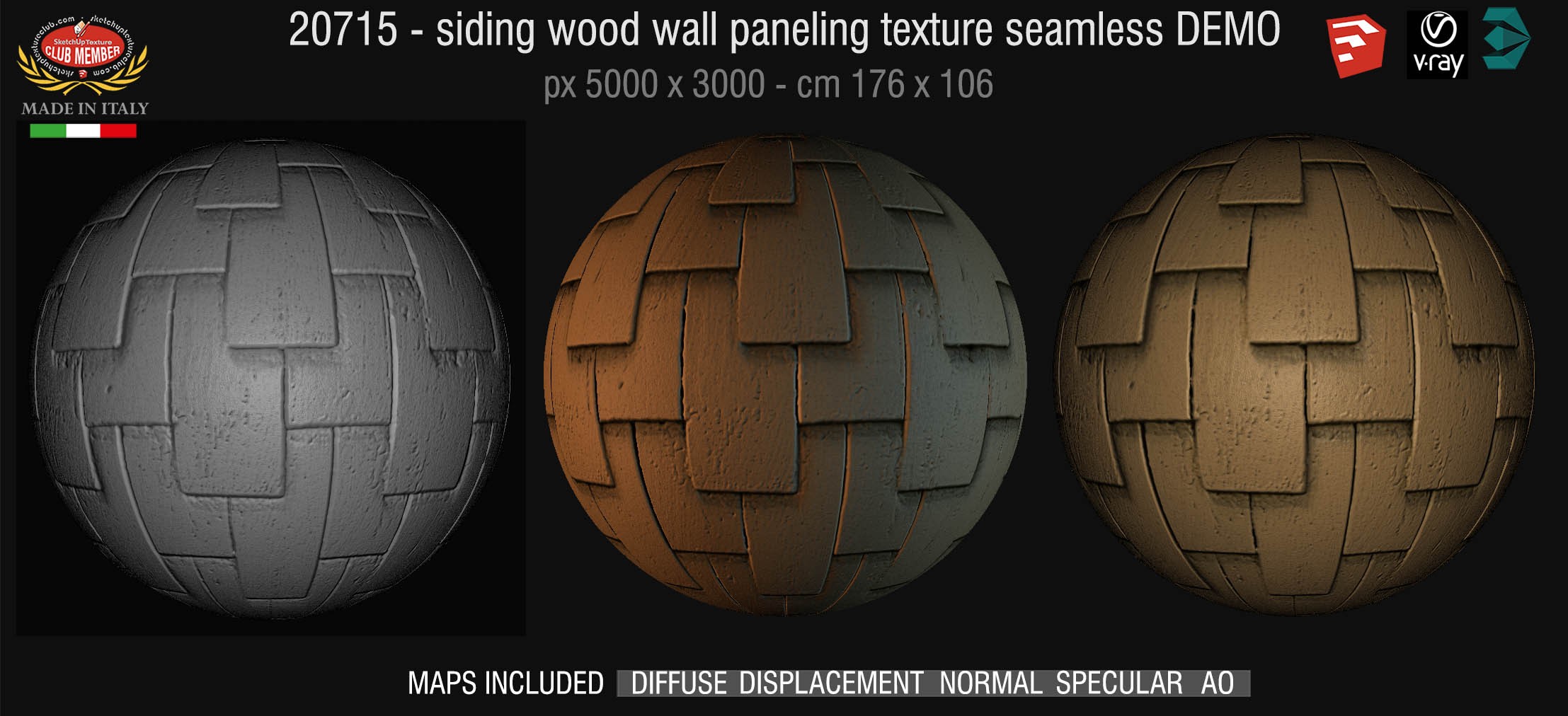 20715 Siding wood wall paneling texture DEMO