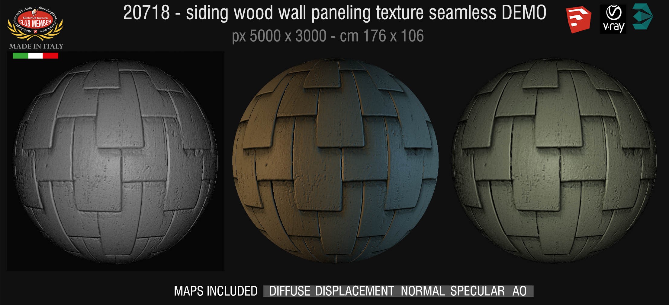 20718 Siding wood wall paneling texture DEMO