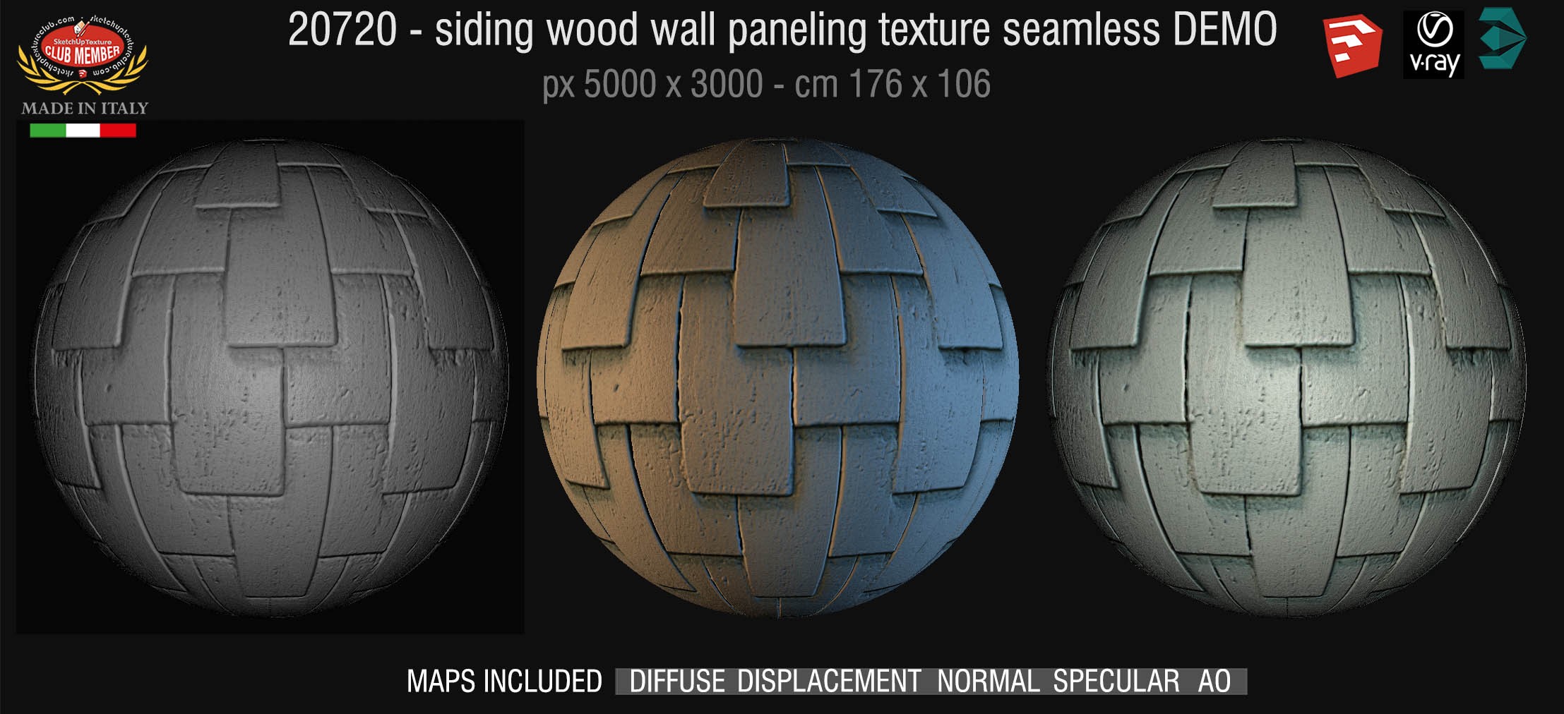 20172 Siding wood wall paneling texture DEMO