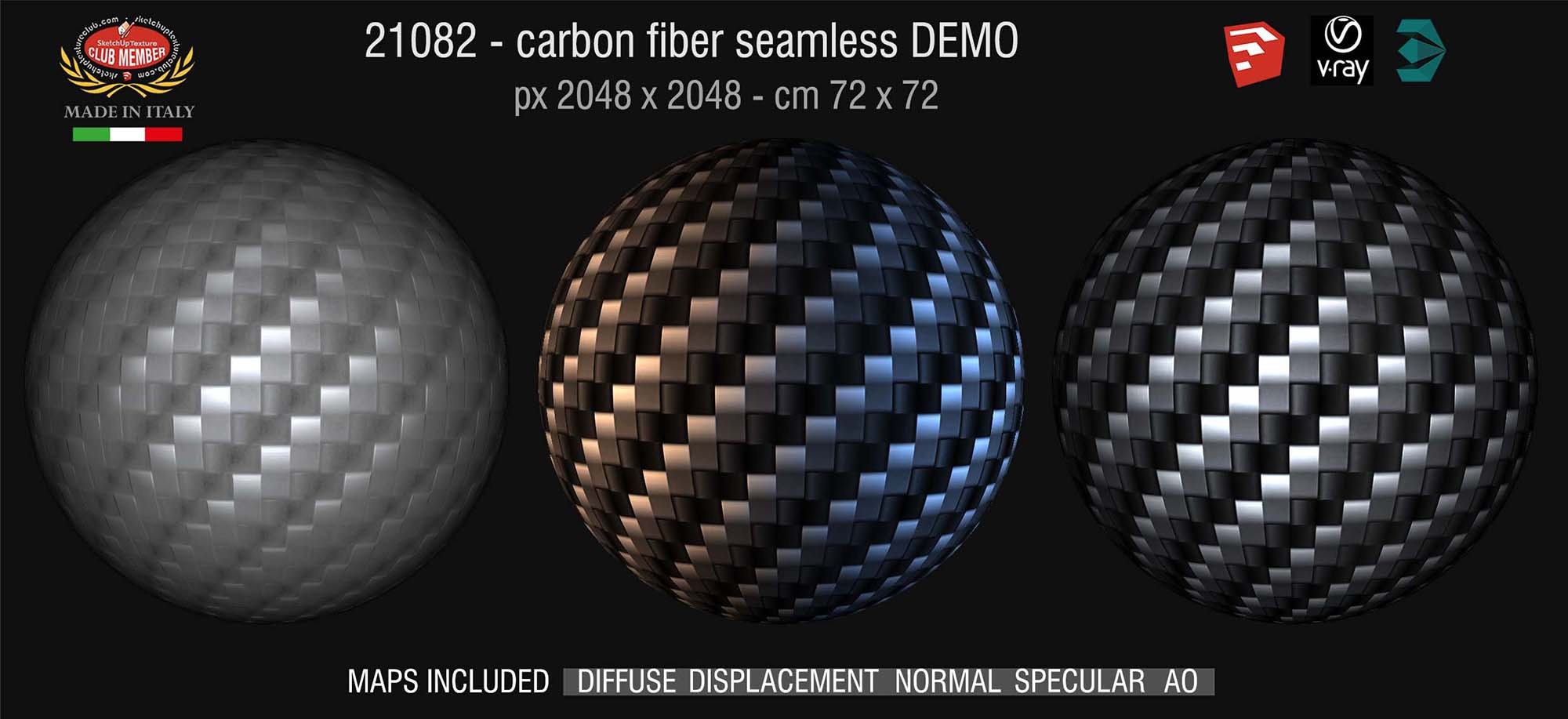 21082 carbon fiber fabrics PBR textures seamless DEMO