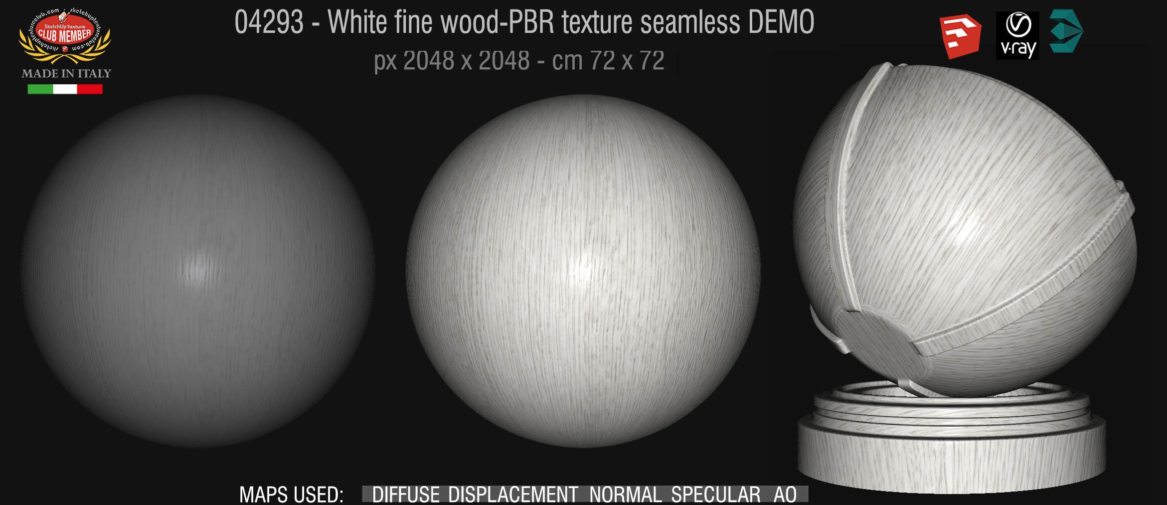04293 White fine wood-PBR texture seamless DEMO