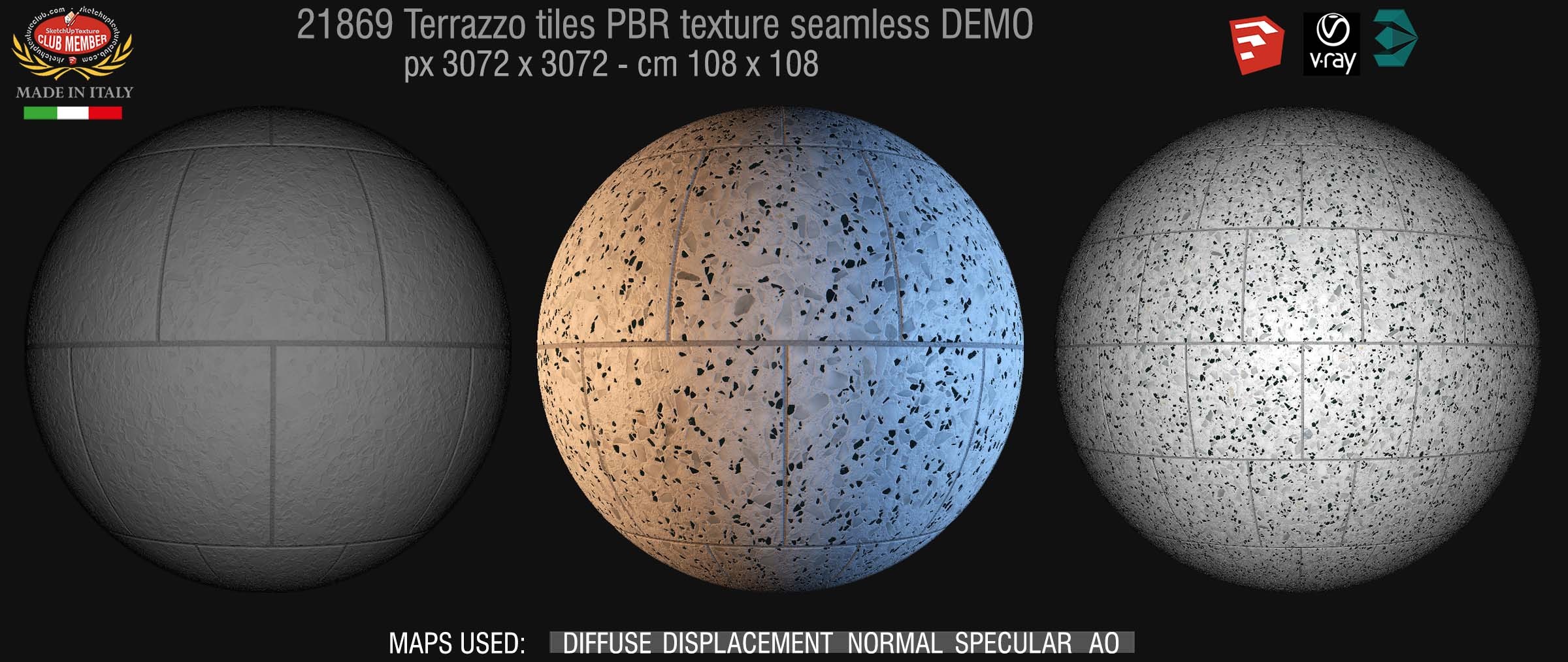 21869 terrazzo tiles PBR texture seamless DEMO