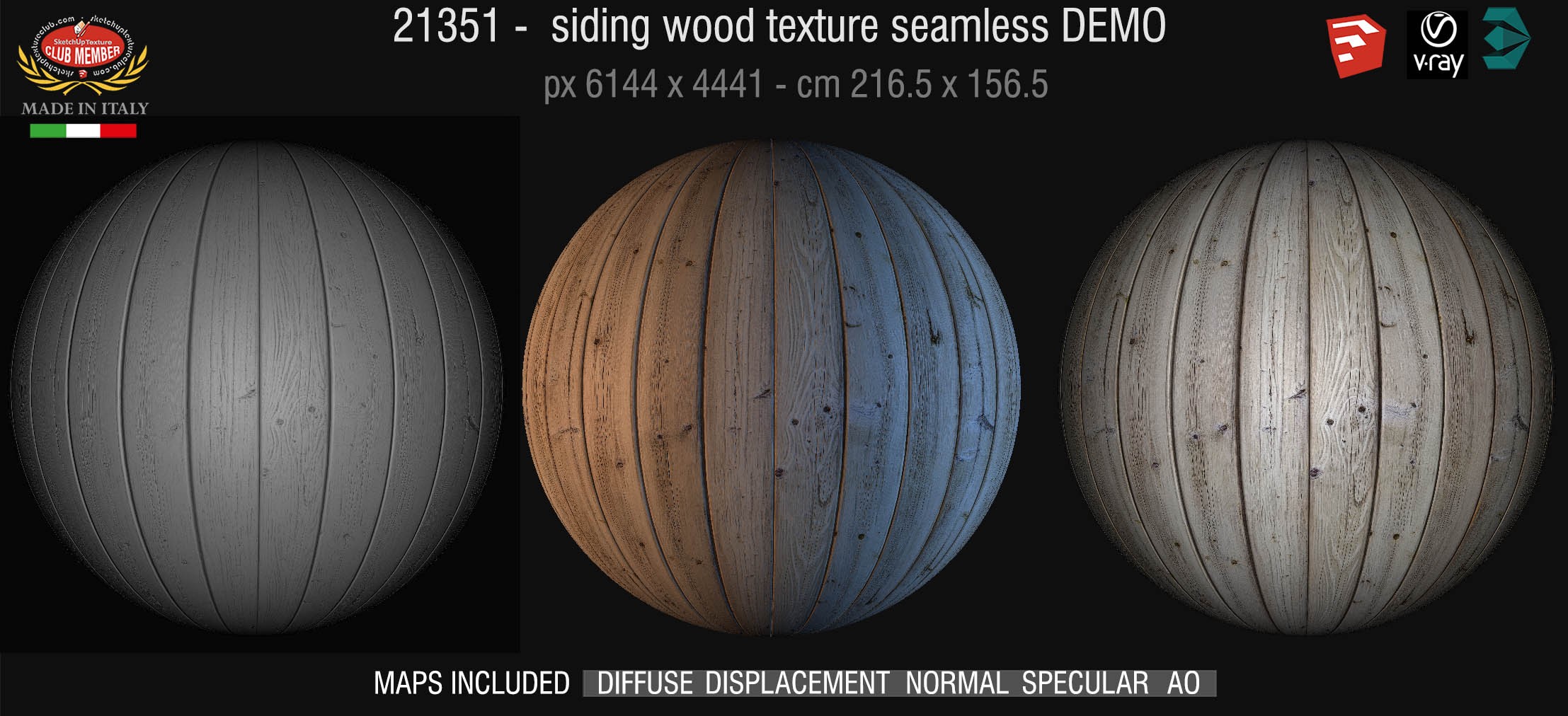 21351 HR siding wood texture + maps DEMO