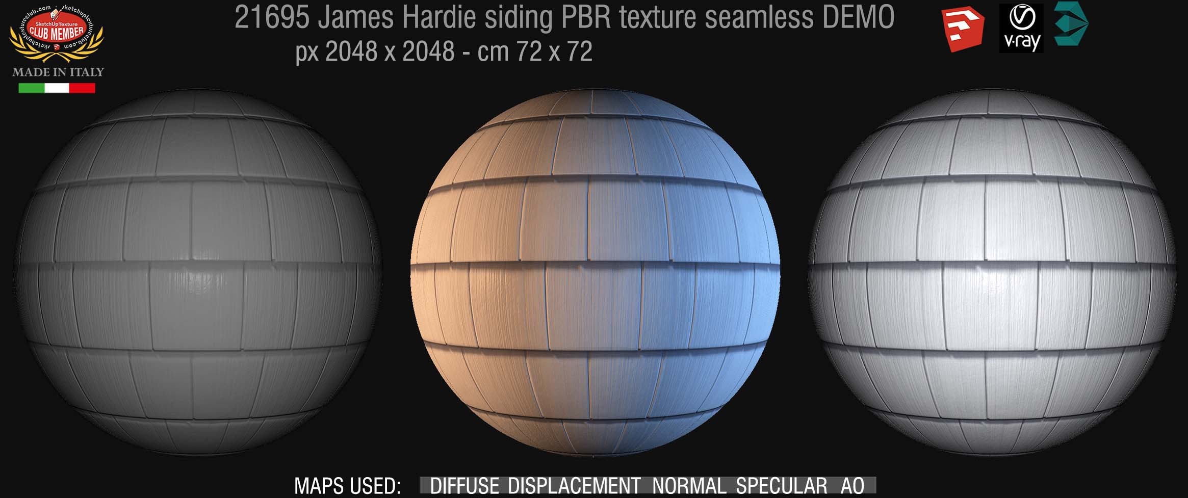 21695 James Hardie siding PBR texture seamless DEMO