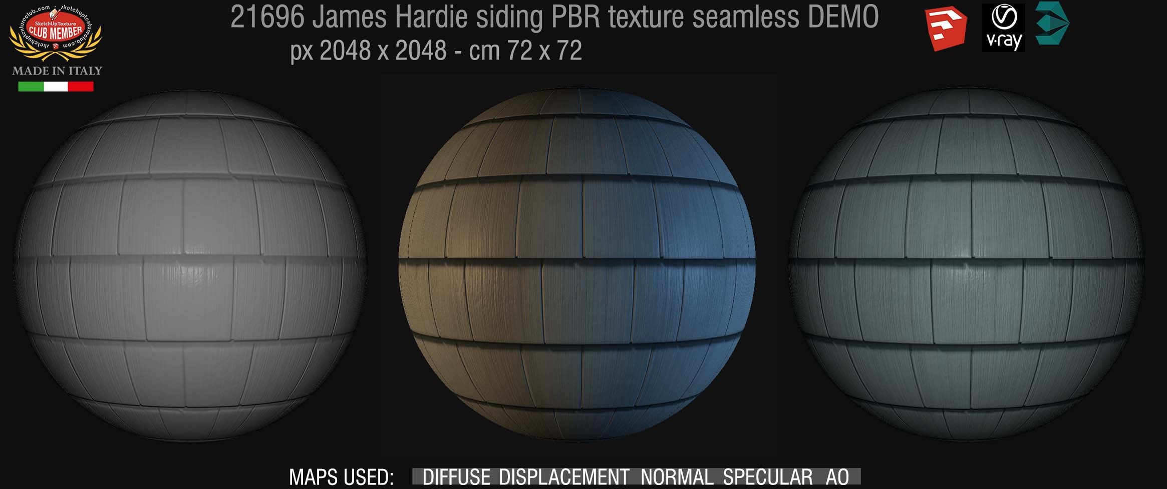 21696 James Hardie siding PBR texture seamless DEMO