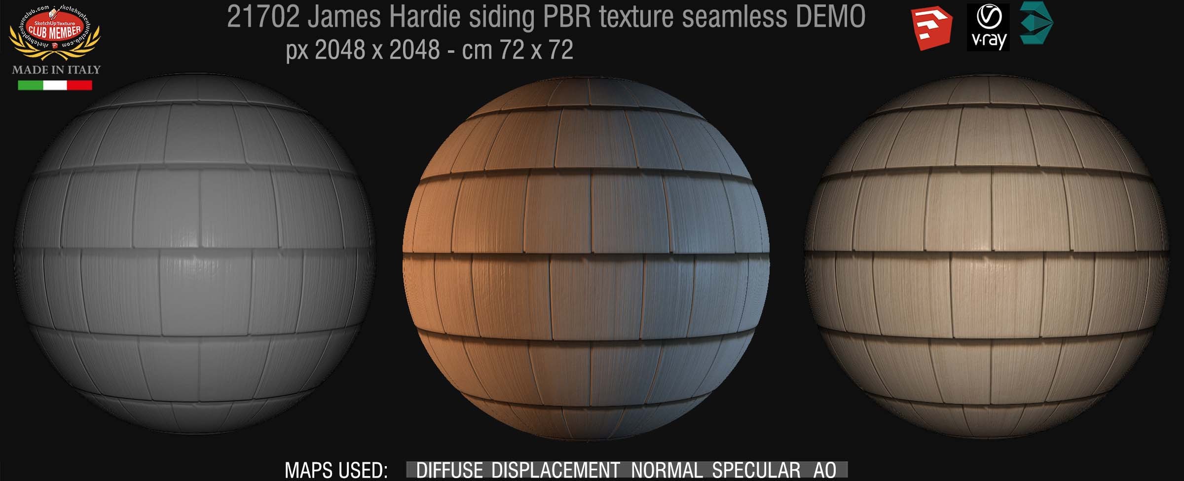 21702 James Hardie siding PBR texture seamless DEMO