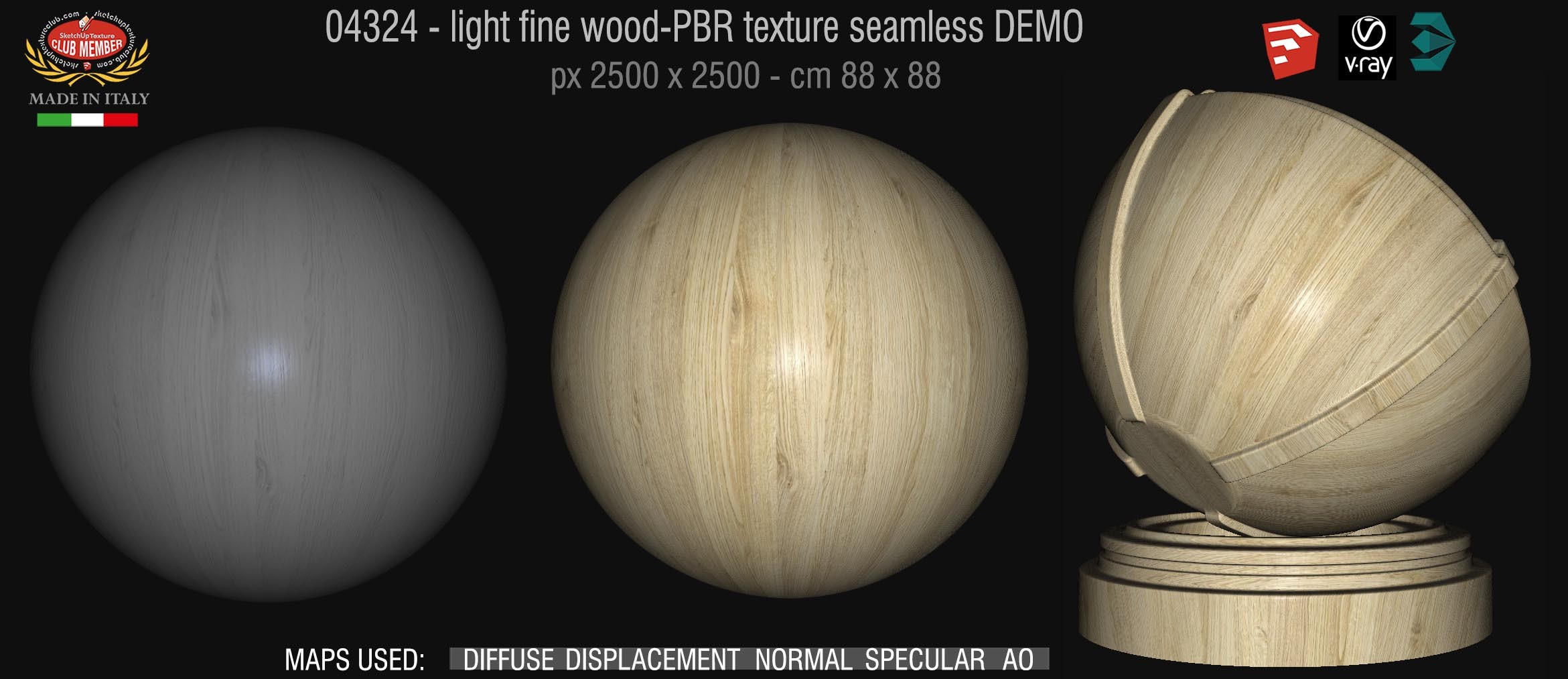 04324 light fine wood-PBR texture seamless DEMO