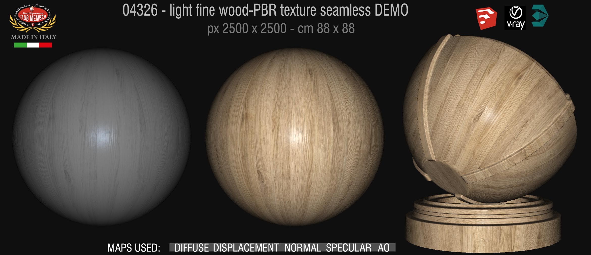 04326 light fine wood-PBR texture seamless DEMO