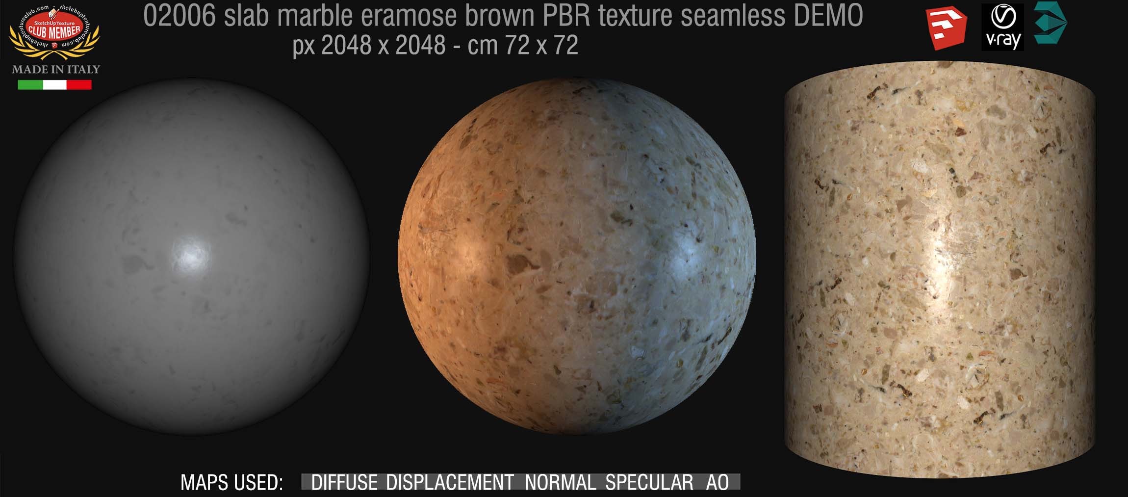 02006 slab marble breciia aurora PBR texture seamless DEMO