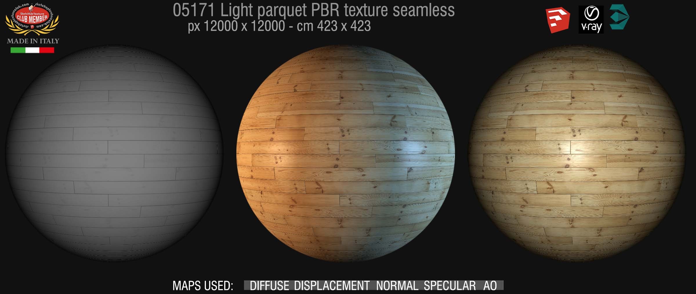 05171 light parquet PBR texture seamless DEMO