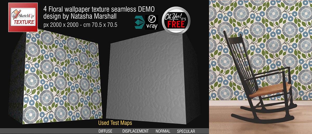 21437 Wallpaper PBR texture seamless DEMO