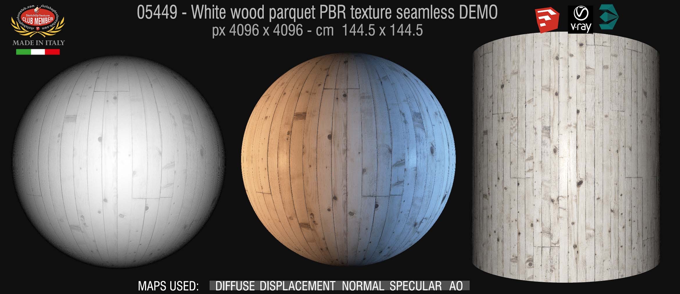 05449 white parquet PBR texture seamless DEMO