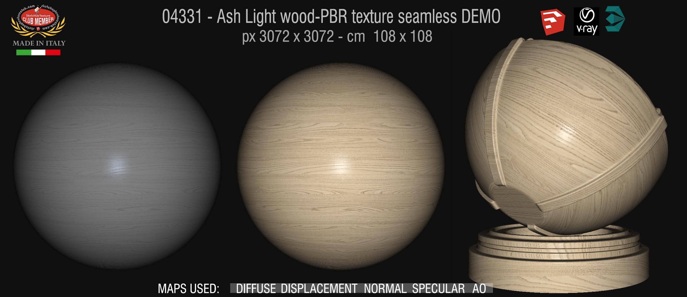 04332 Ash light wood-PBR texture seamless DEMO