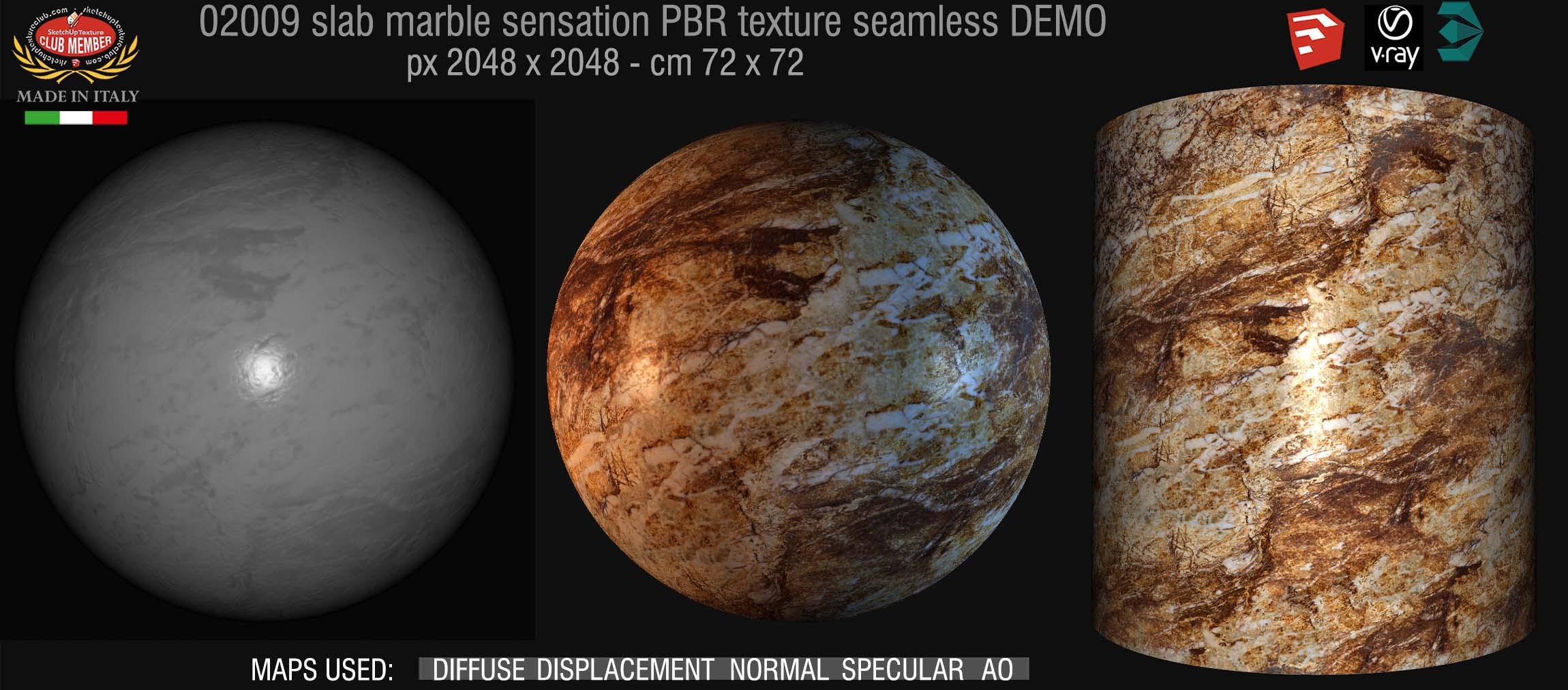 02009 slab marble sensation PBR texture seamless DEMO