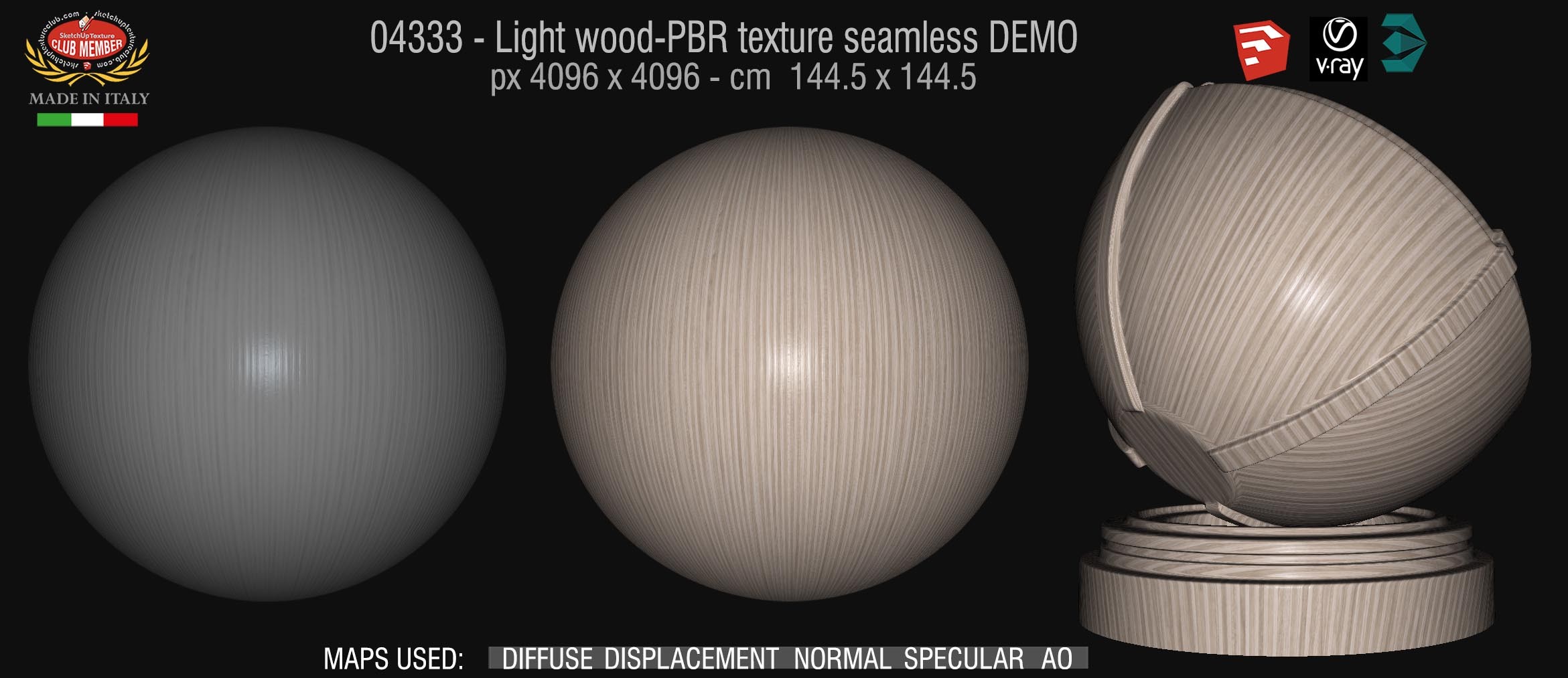 04333 Light fine wood-PBR texture seamless DEMO
