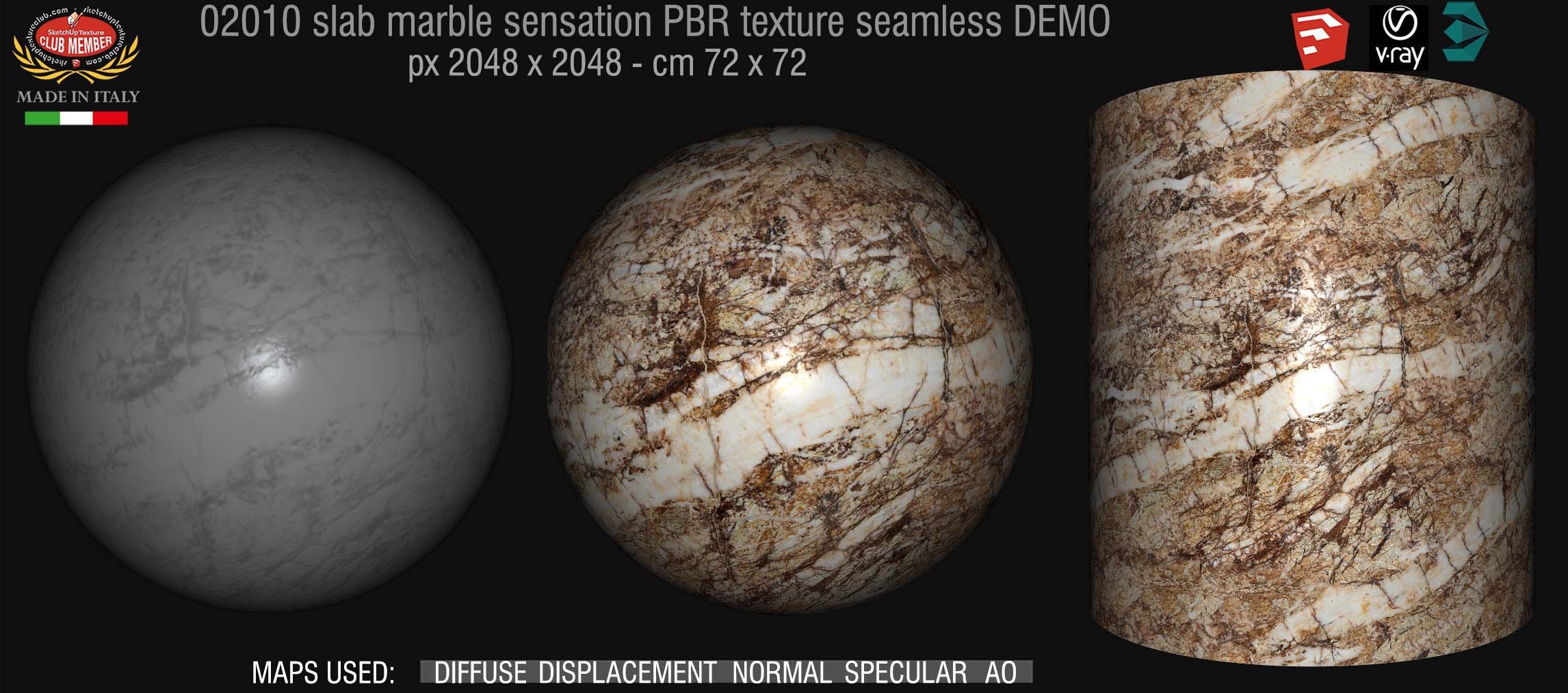 02010 slab marble sensation PBR texture seamless DEMO