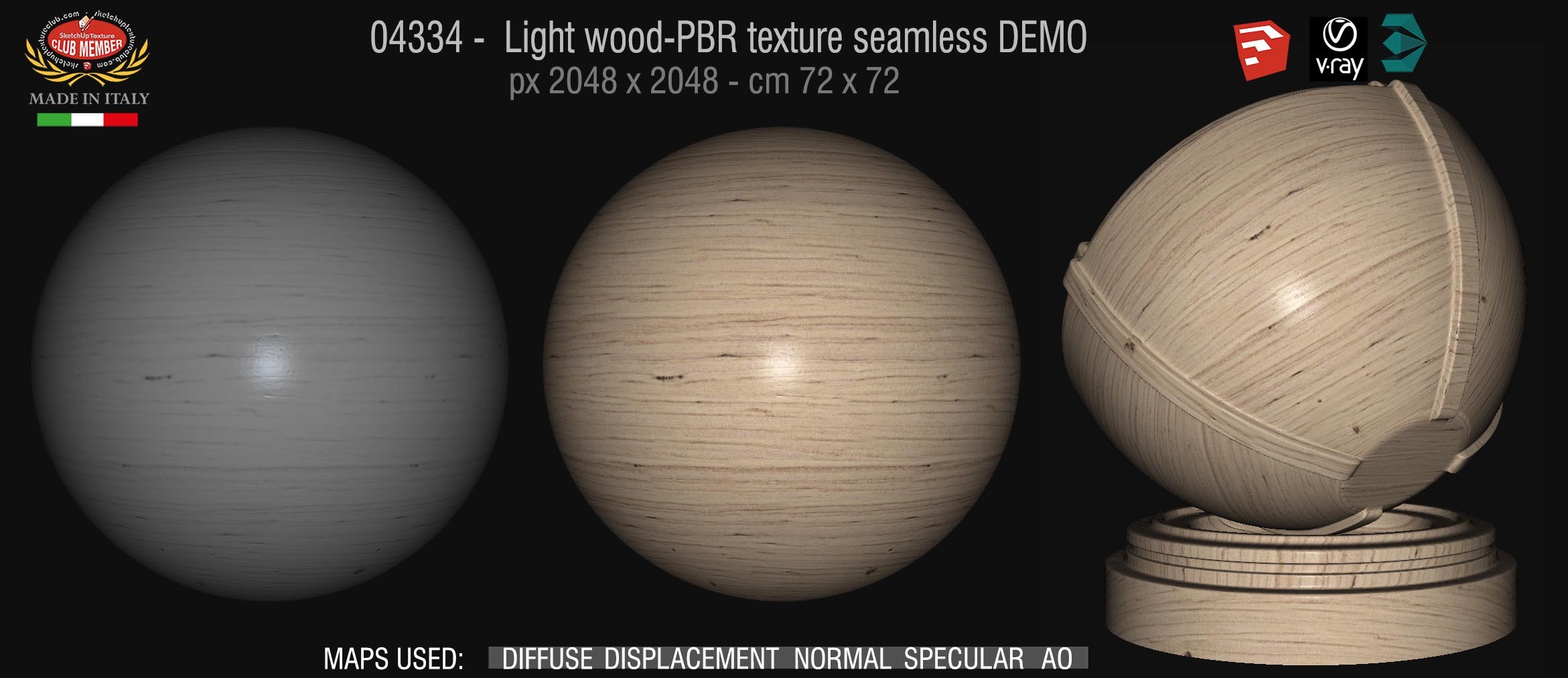 04334 Light fine wood-PBR texture seamless DEMO