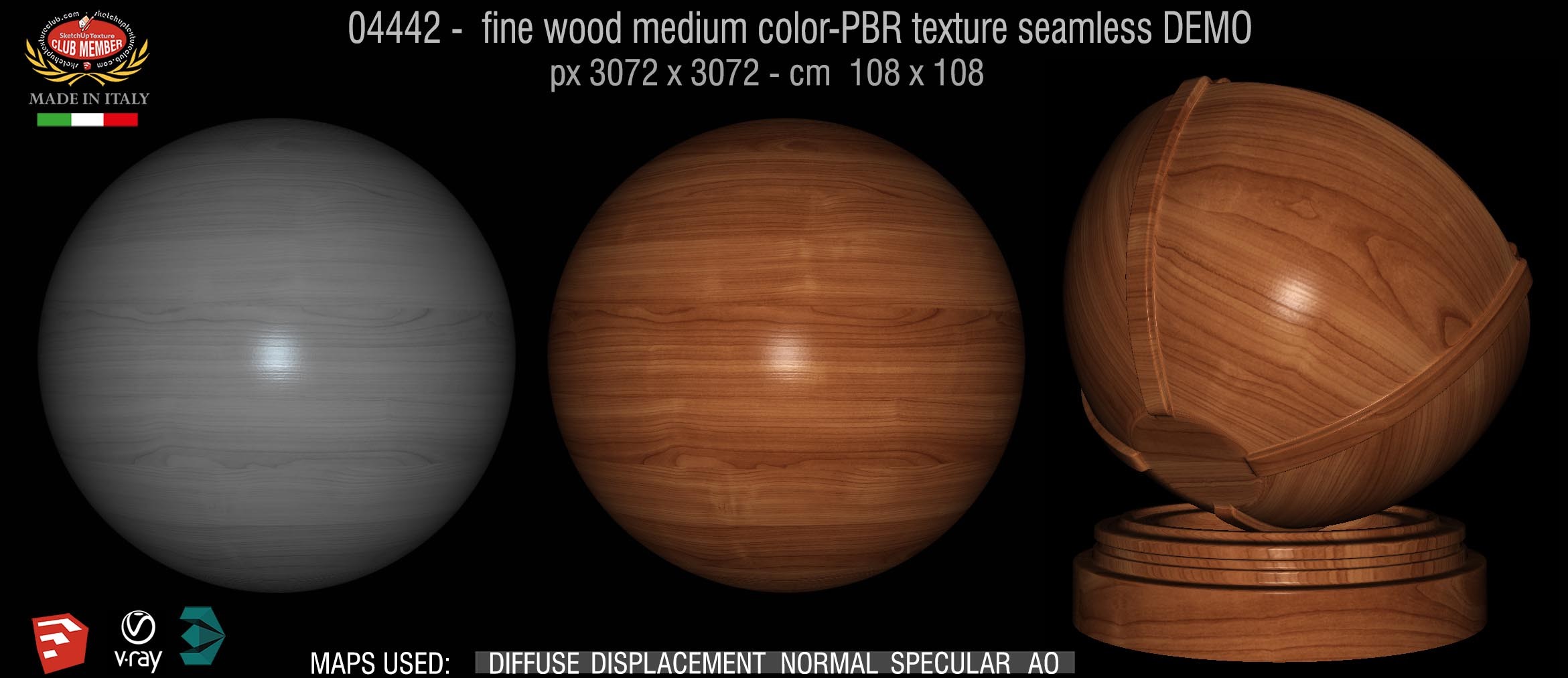 04442 fine wood medium color-PBR texture seamless DEMO