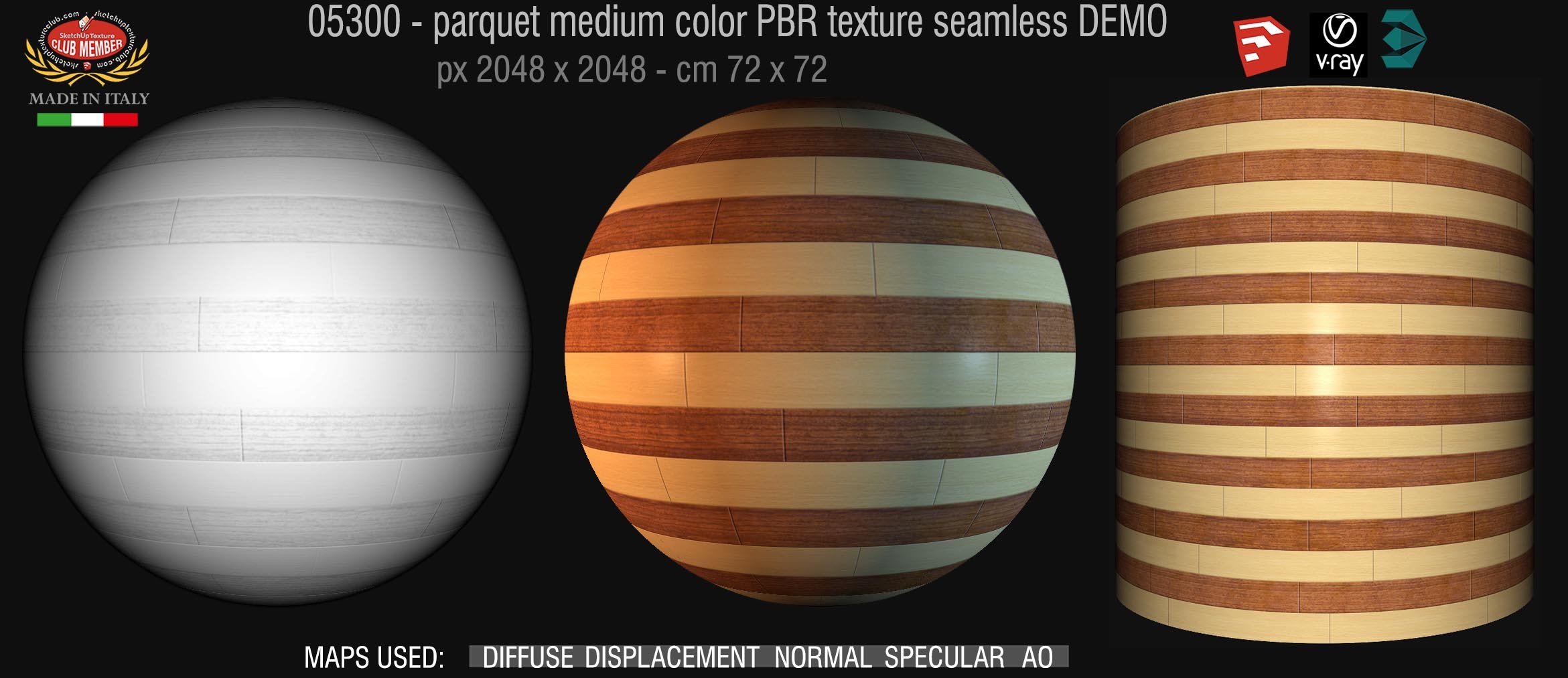 05300 parquet medium color PBR texture seamless DEMO