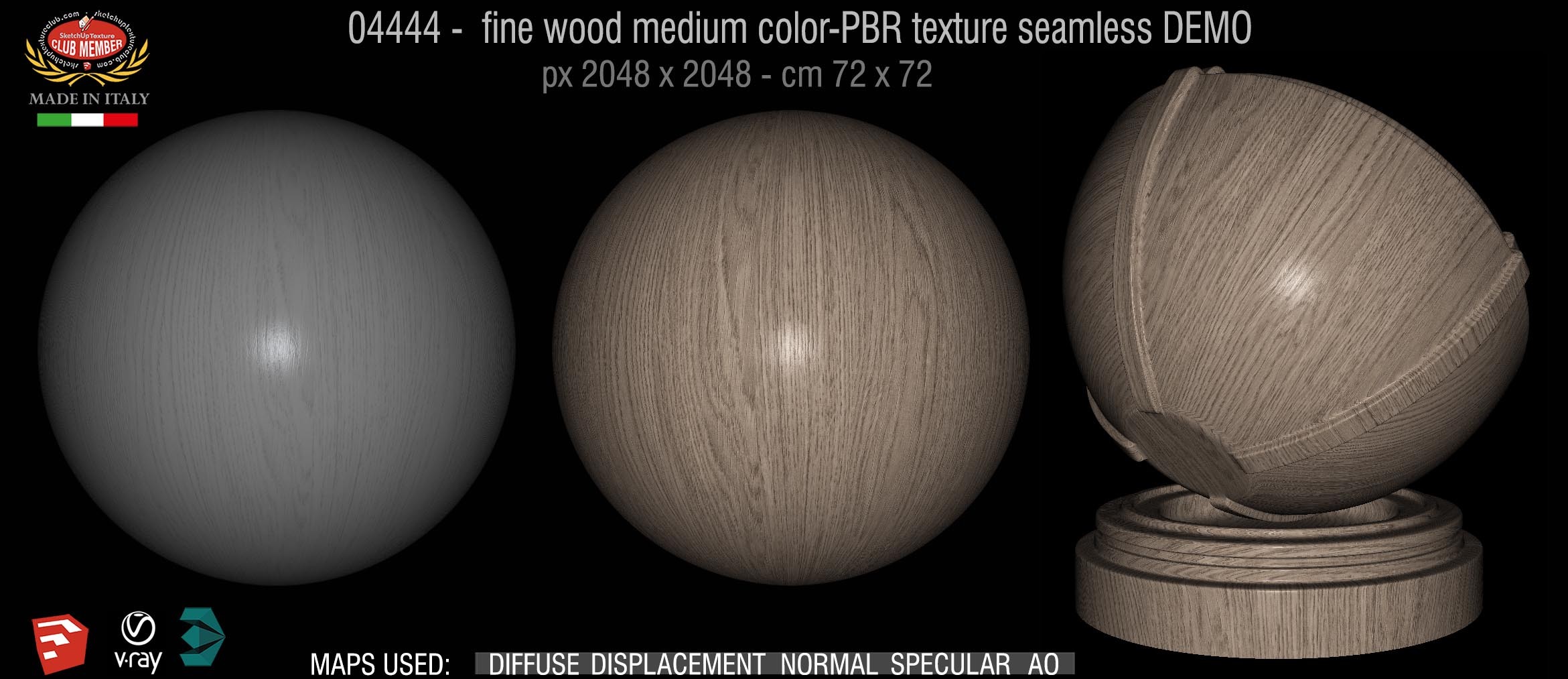04444 fine wood medium color-PBR texture seamless DEMO