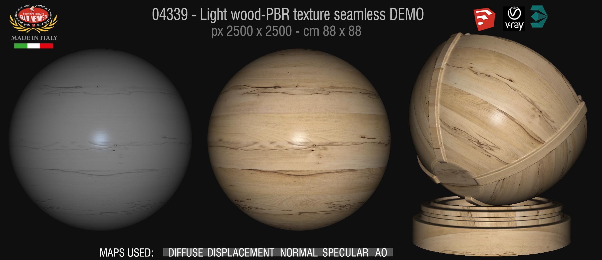 04339 Light fine wood-PBR texture seamless DEMO