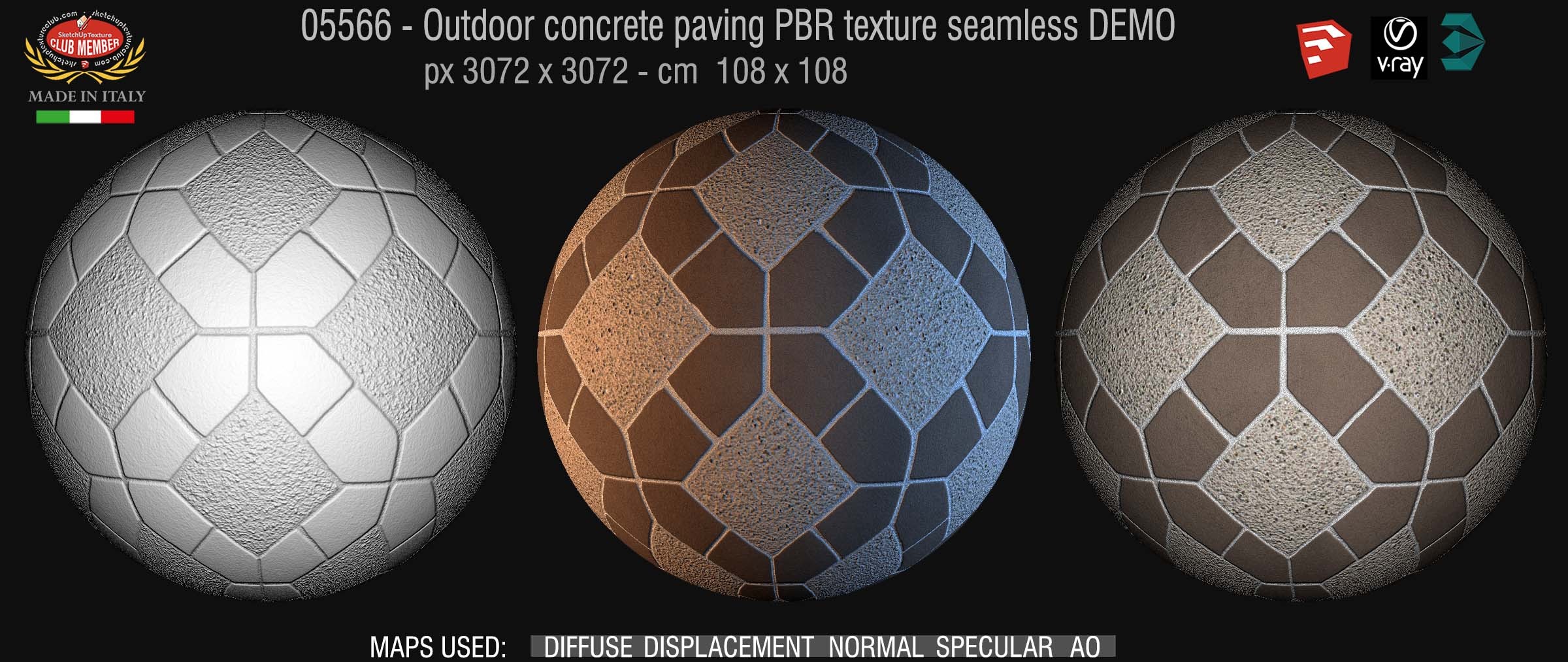 Paving concrete mixed size texture seamless 05566