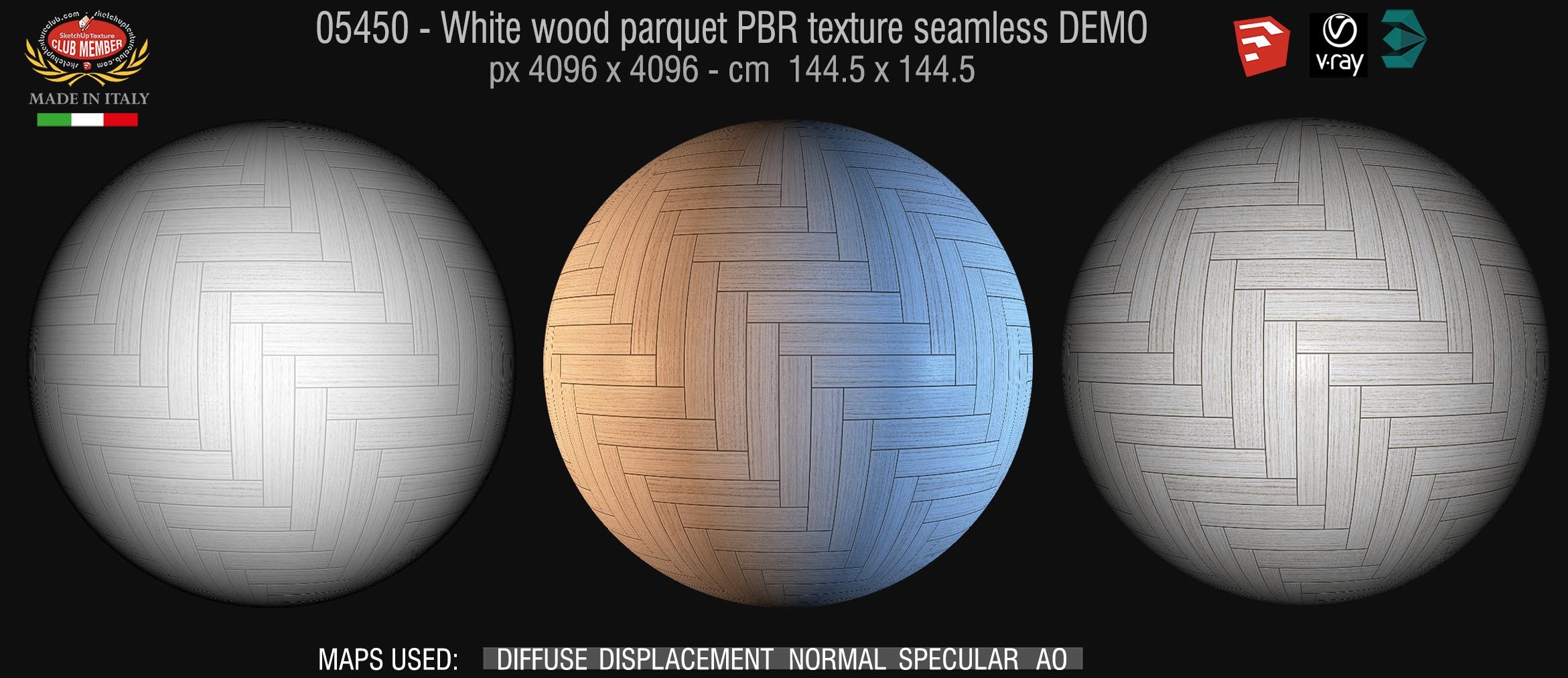 05450 white parquet PBR texture seamless DEMO
