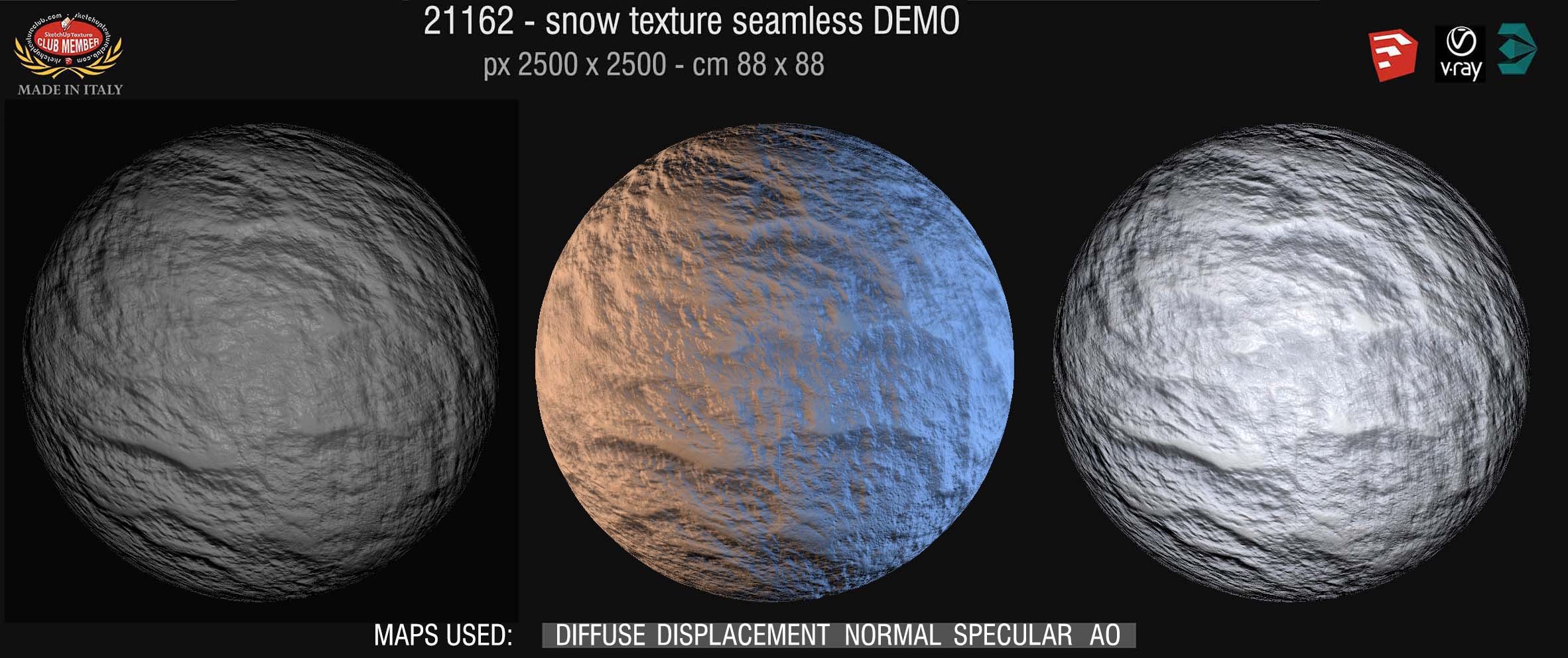 21162 Snow PBR texture seamless DEMO