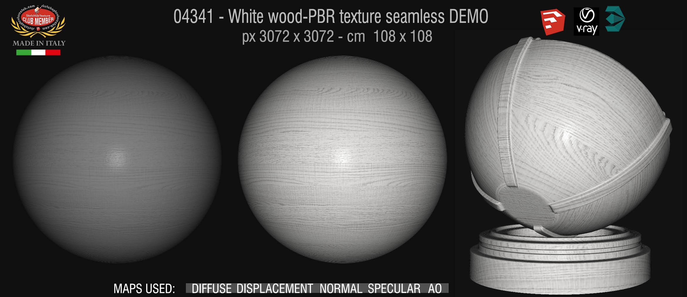 04341 White wood-PBR texture seamless DEMO