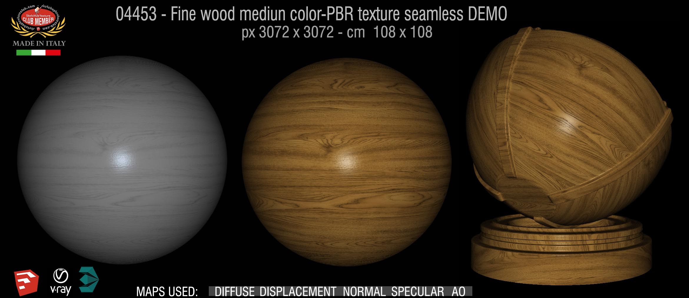 04453 fine wood medium color-PBR texture seamless DEMO