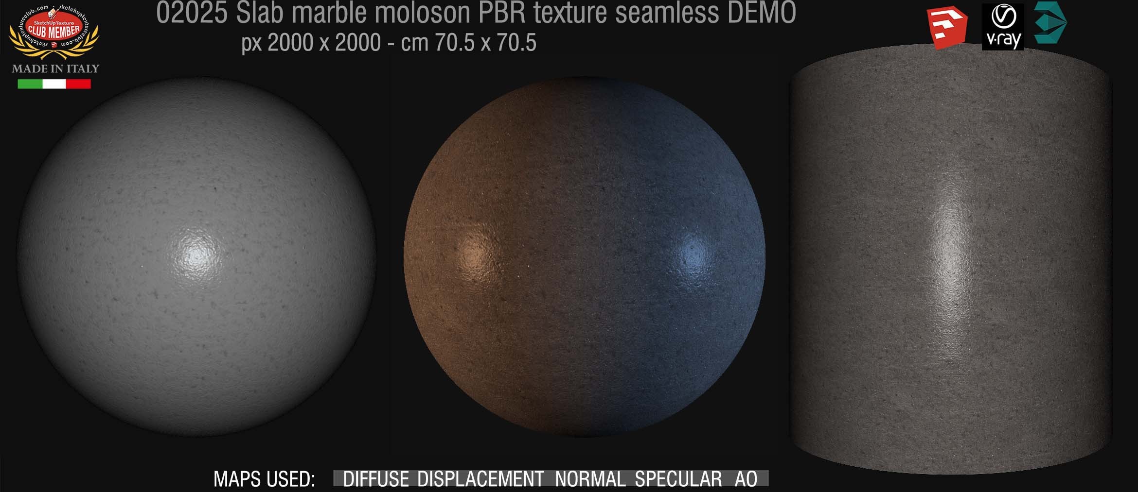 02025 slab marble moloson PBR texture seamless DEMO