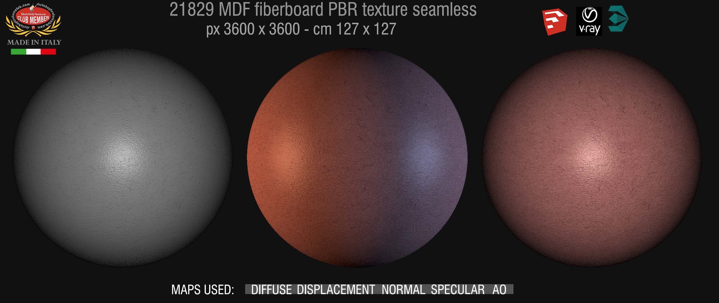 21829 MDF fiberboard PBR texture seamless demo