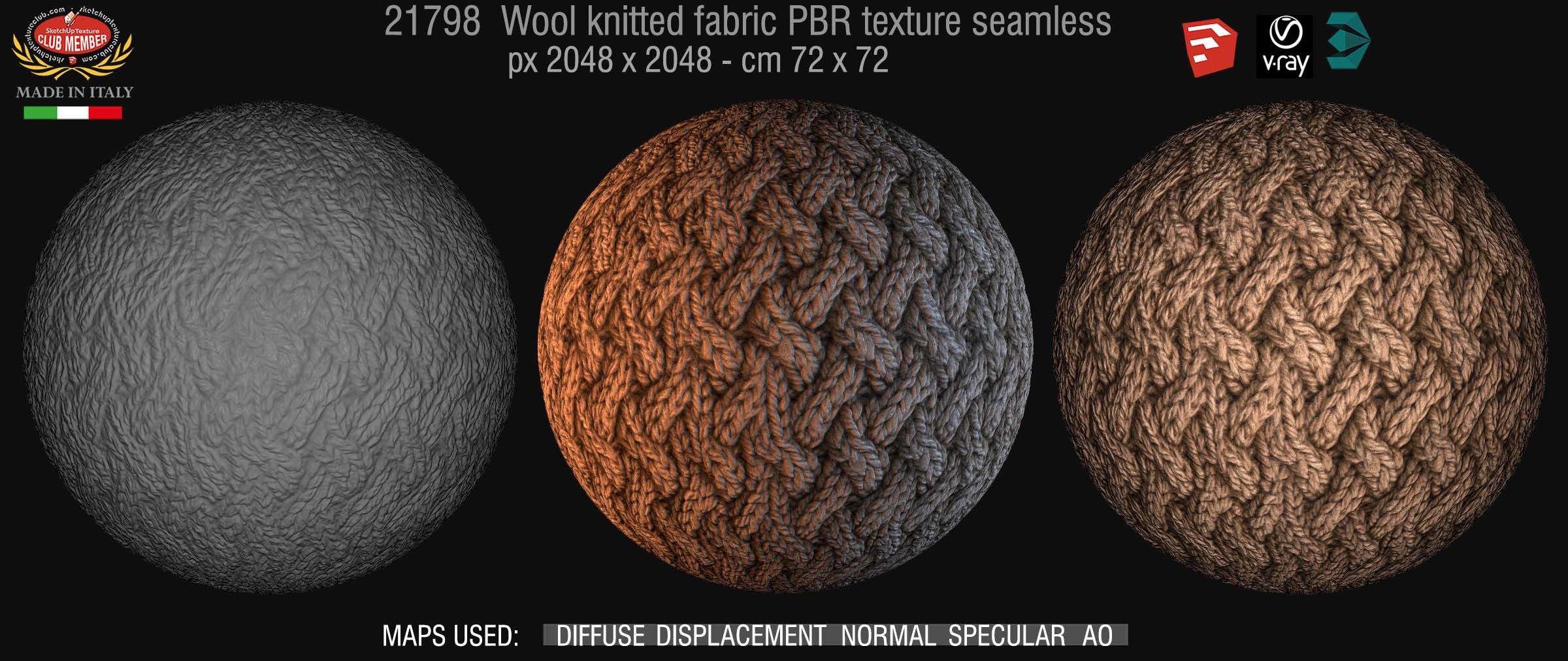21798 wool knitted PBR texture seamless DEMO