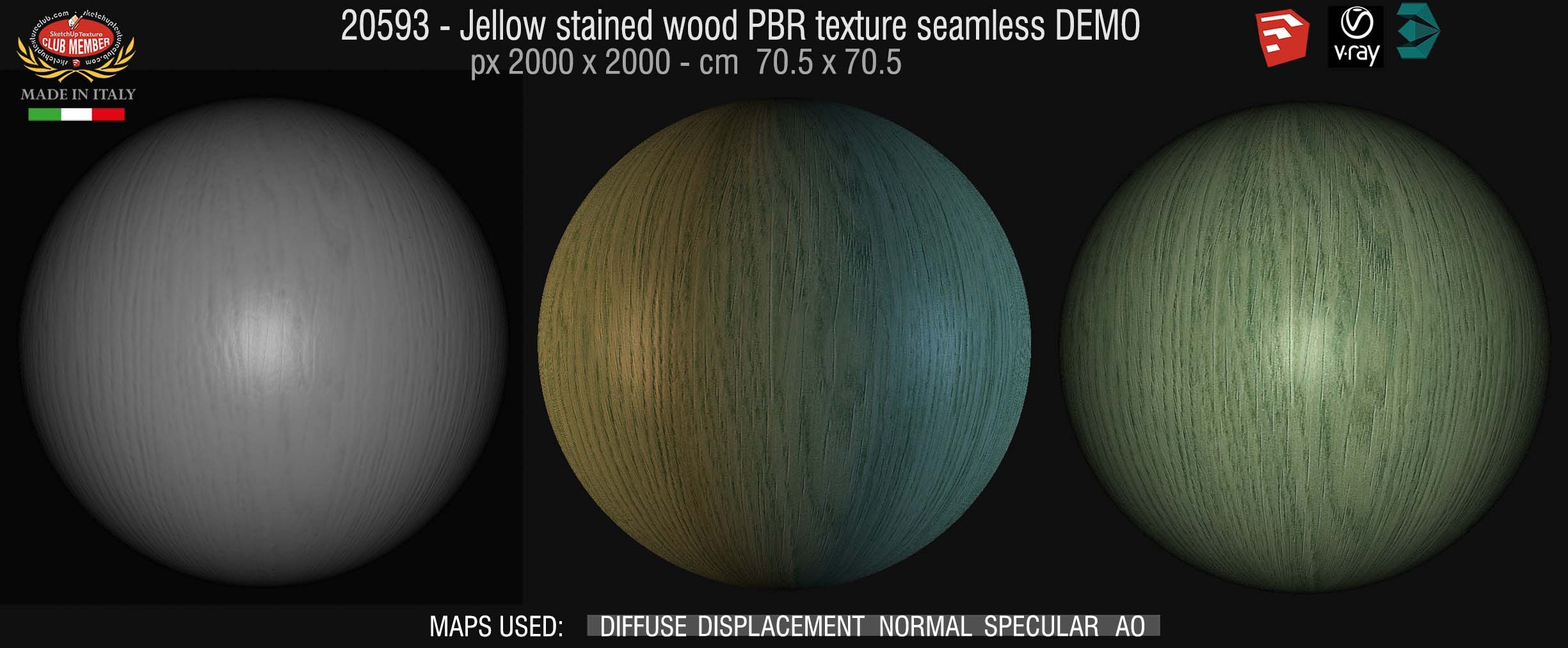 20593 Eco Green stained wood PBR texture seamless DEMO