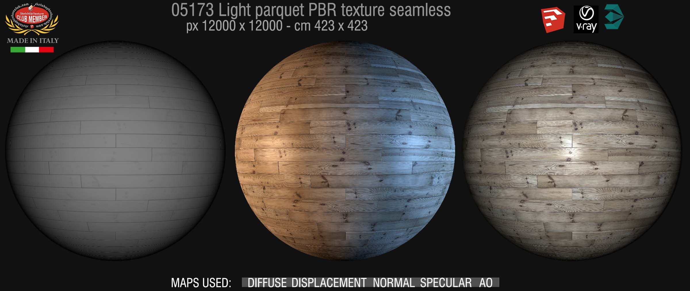 05173 light parquet PBR texture seamless DEMO