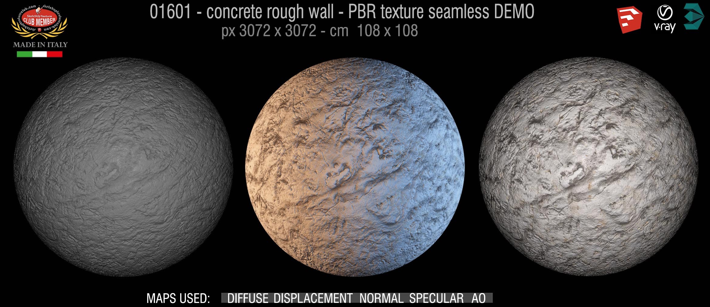 01601 concrete rough wall PBR texture seamless DEMO