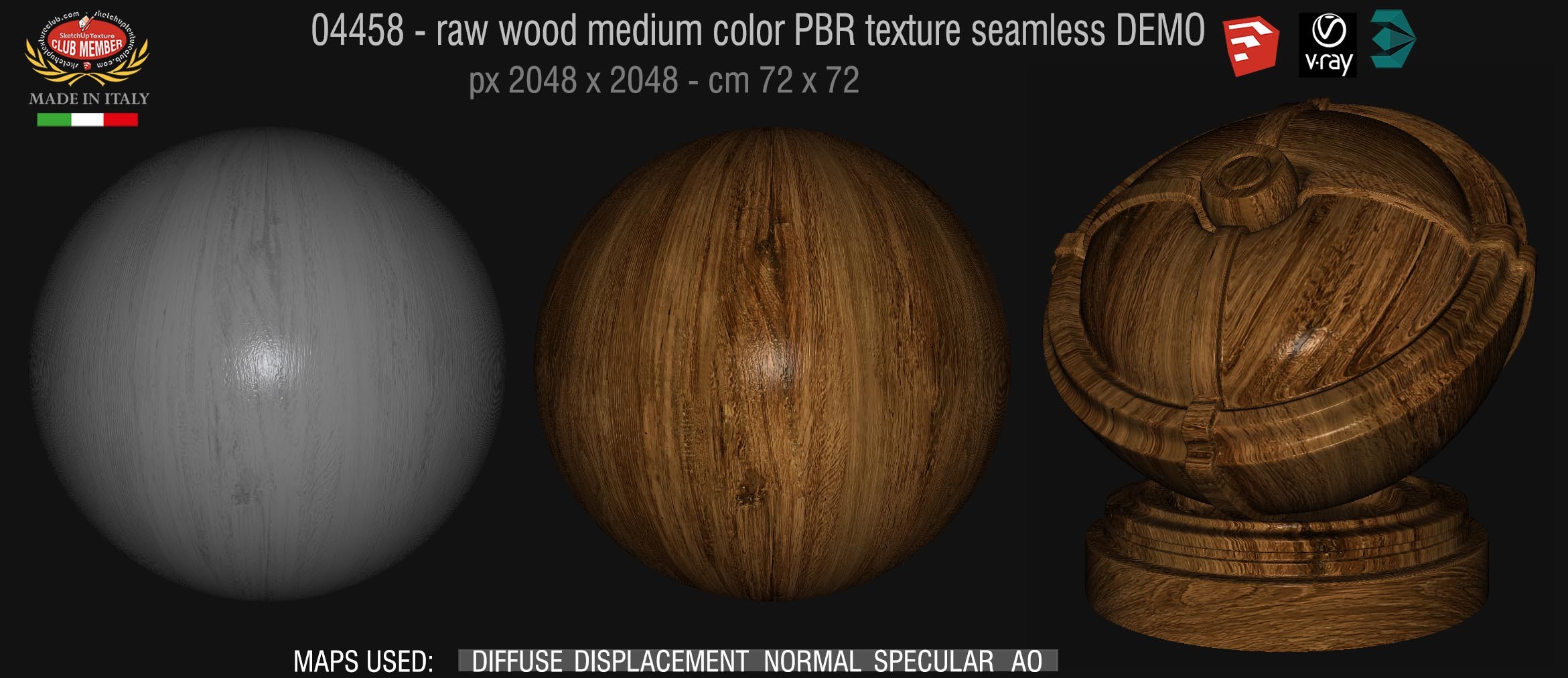 04458 aw wood medium color PBR texture seamless DEMO