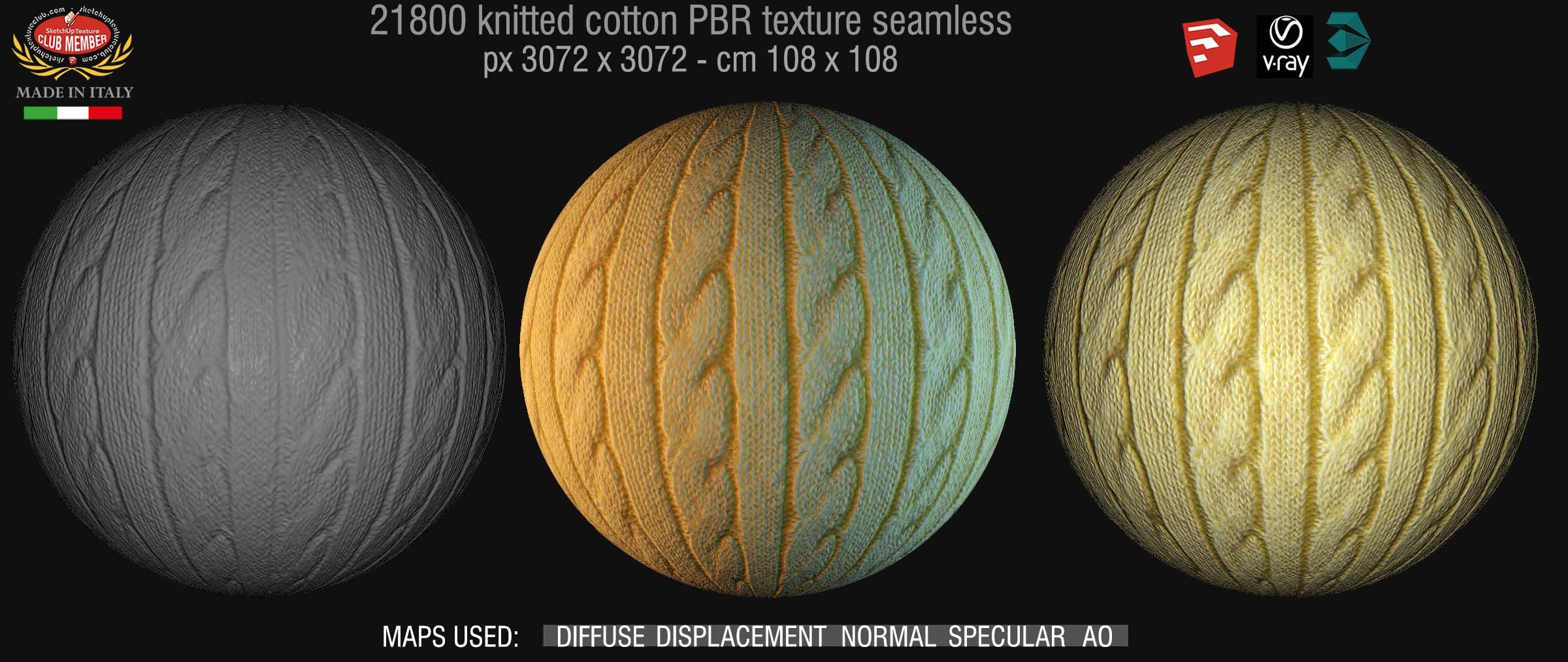 21800 wool knitted PBR texture DEMO