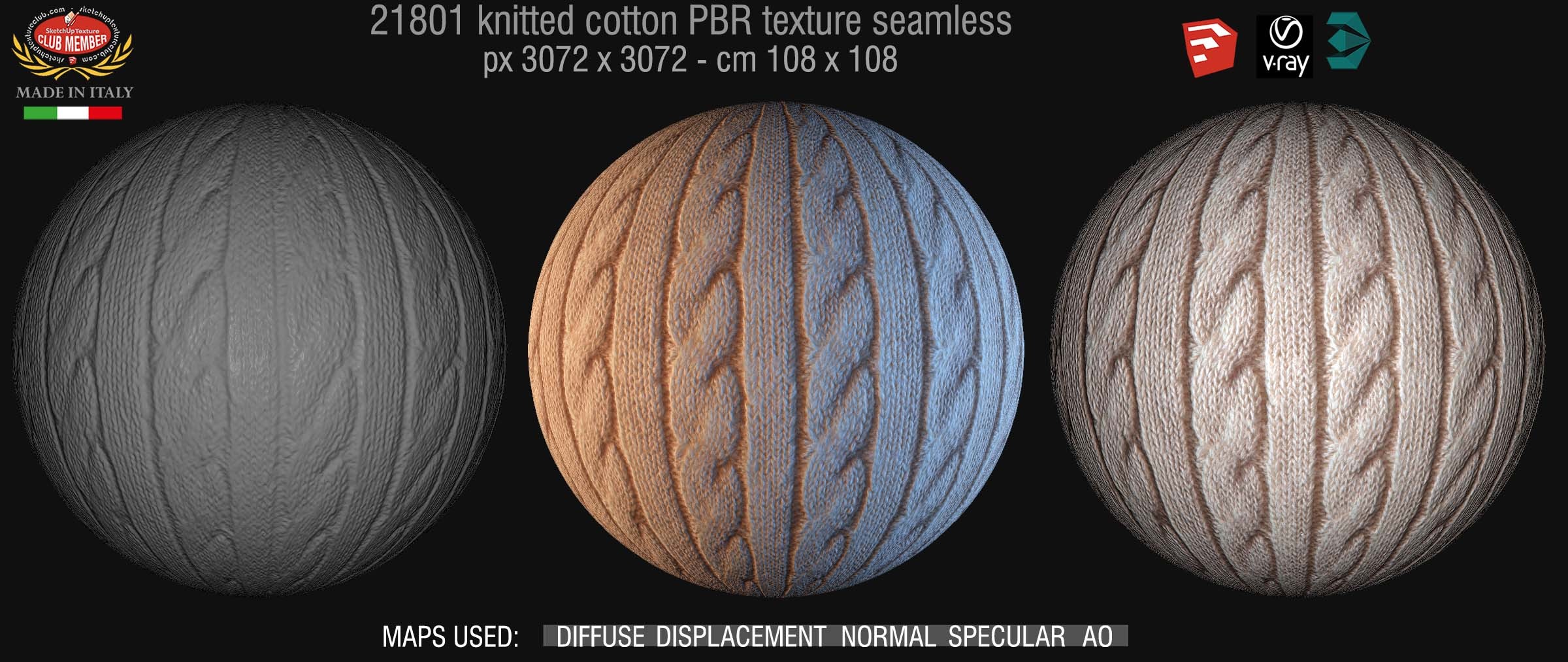 21801 wool knitted PBR texture seamless DEMO