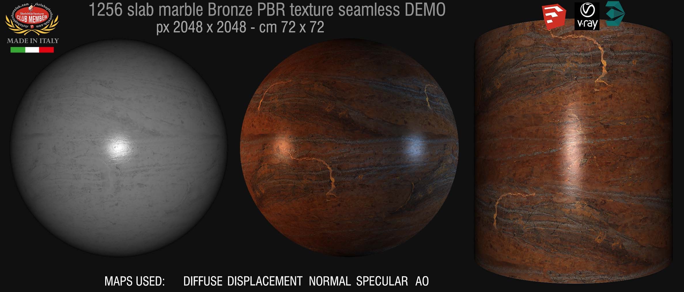 02030 Slab marble bronze texture seamless DEMO