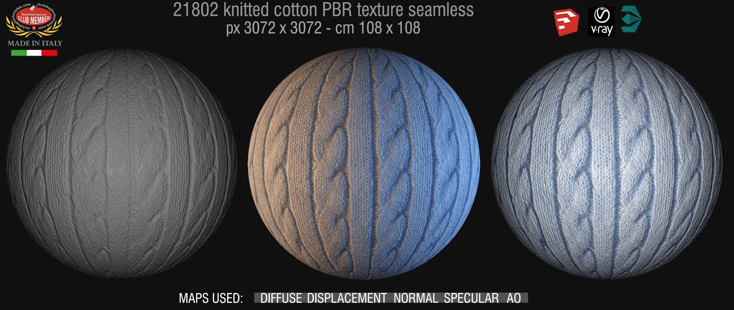 21802 wool knitted PBR texture seamless DEMO