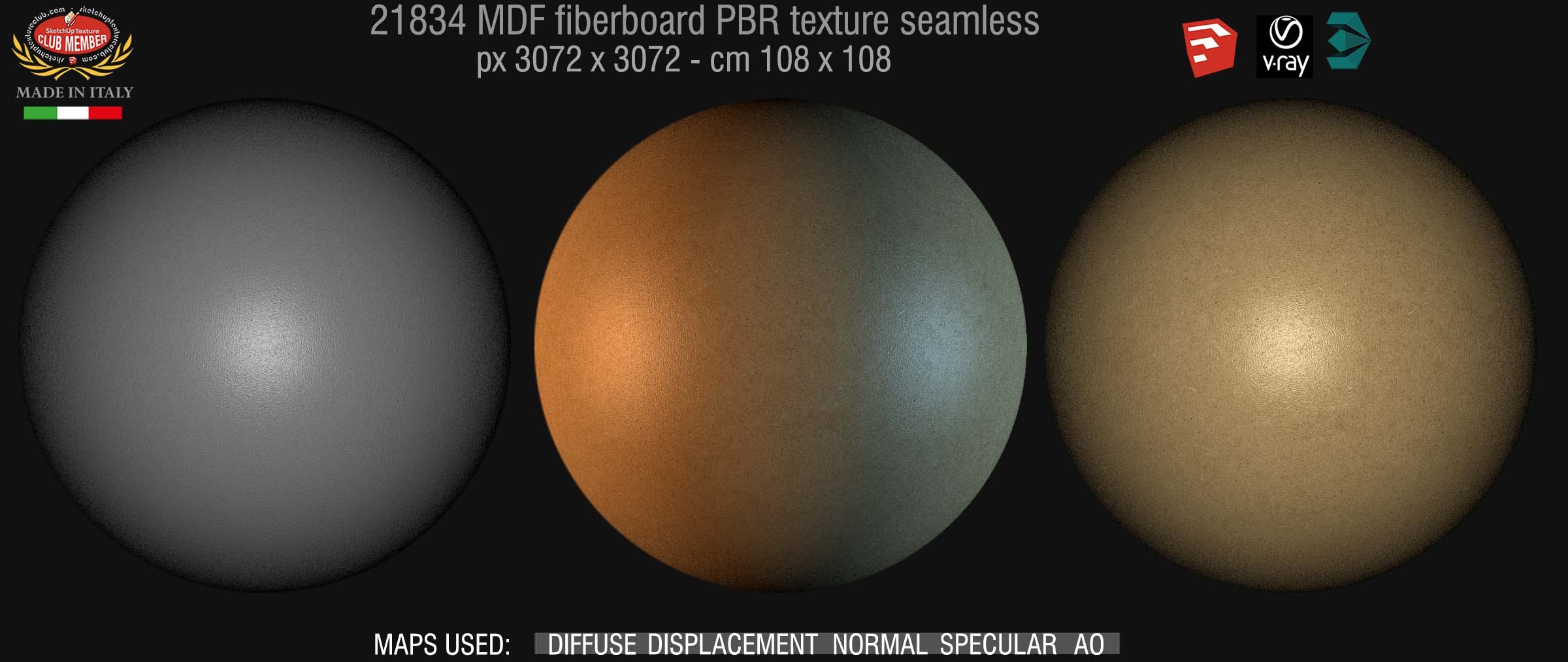 21834 MDF fiberboard PBR texture seamless DEMO