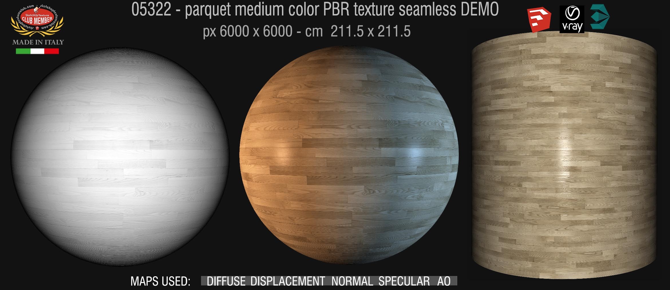 05322 parquet medium color PBR texture seamless DEMO